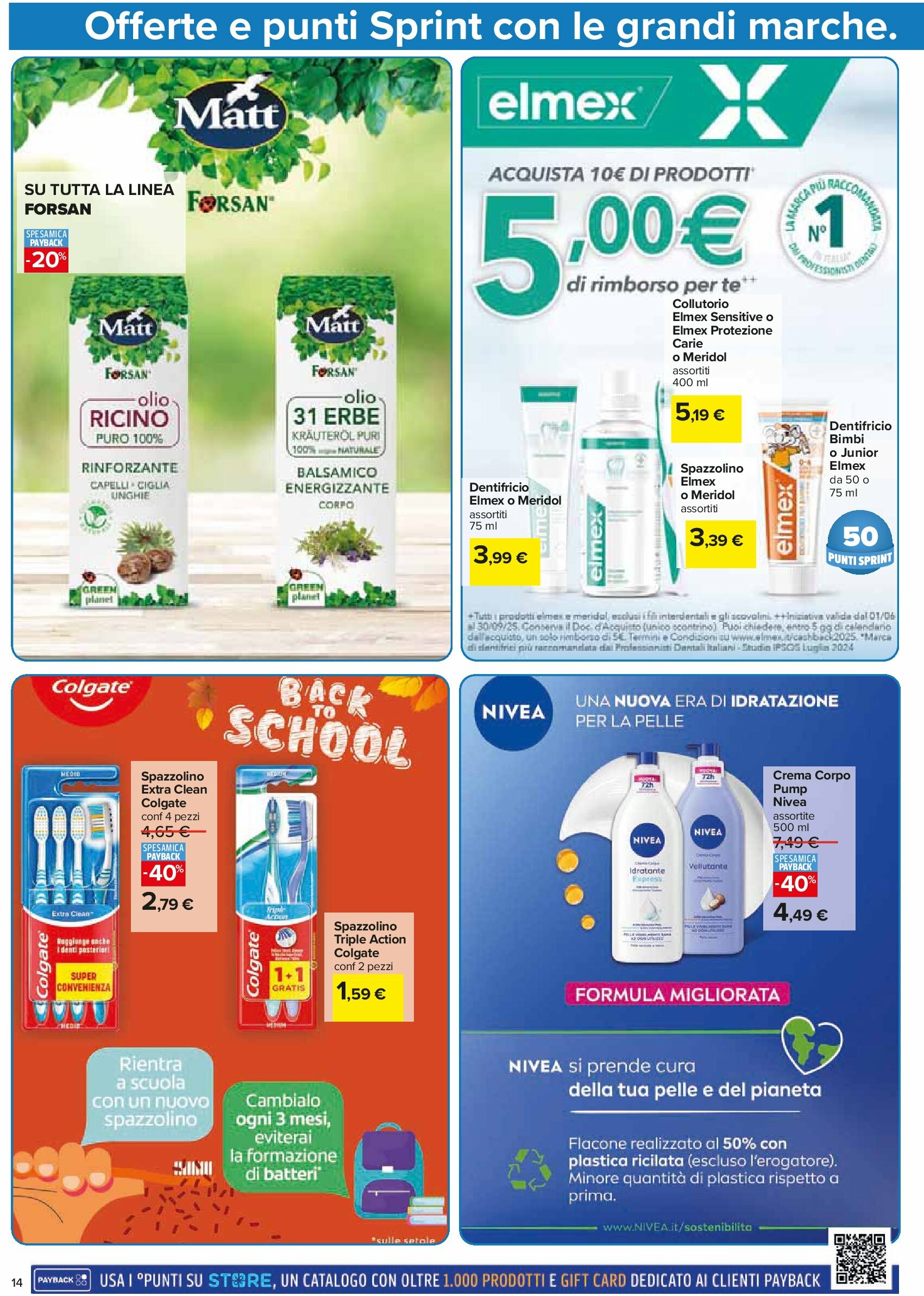 carrefour - Volantino Carrefour - Punti Sprint Payback valido dal 05/09 al 14/09 - page: 14