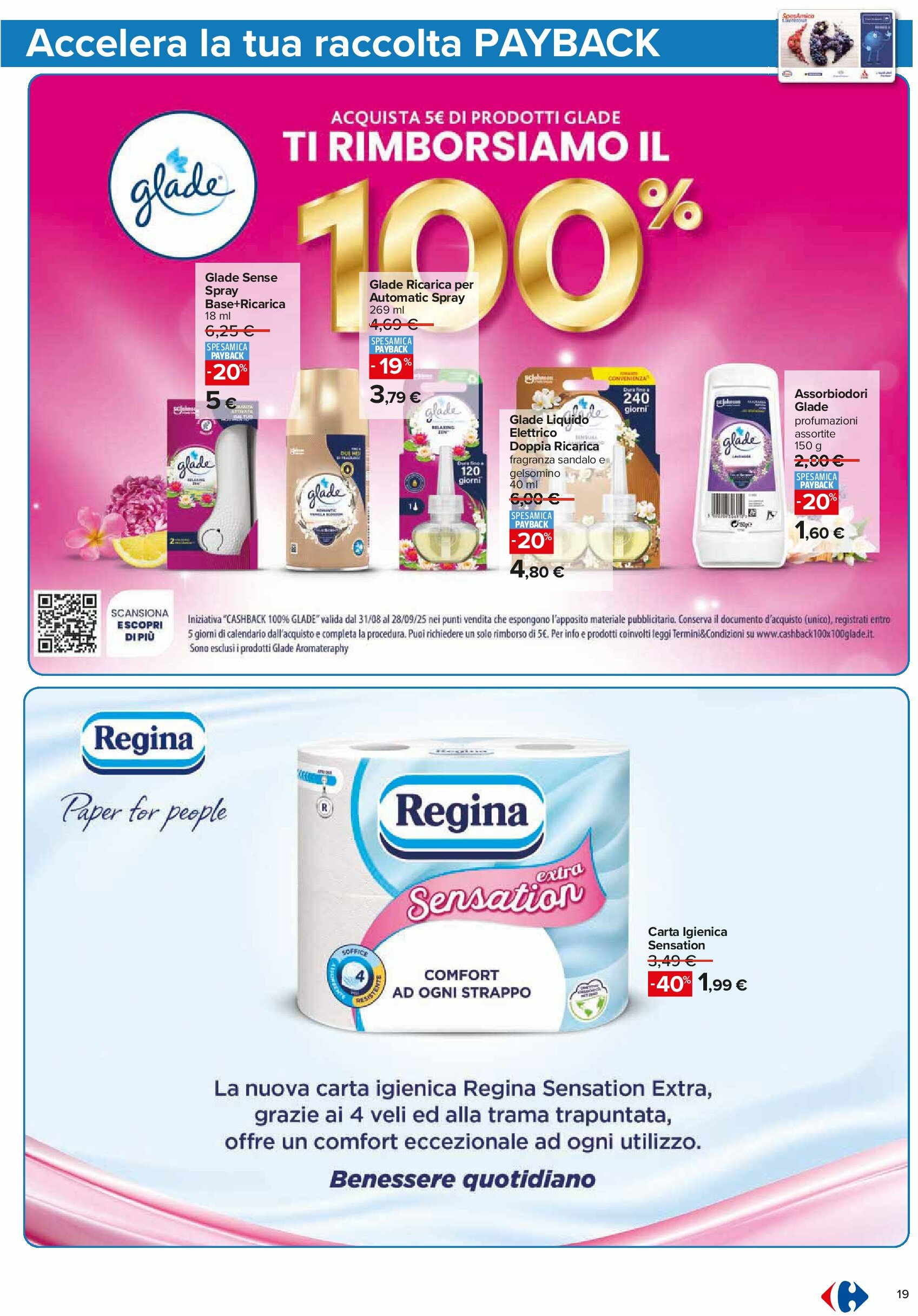 carrefour - Volantino Carrefour - Punti Sprint Payback valido dal 05/09 al 14/09 - page: 19