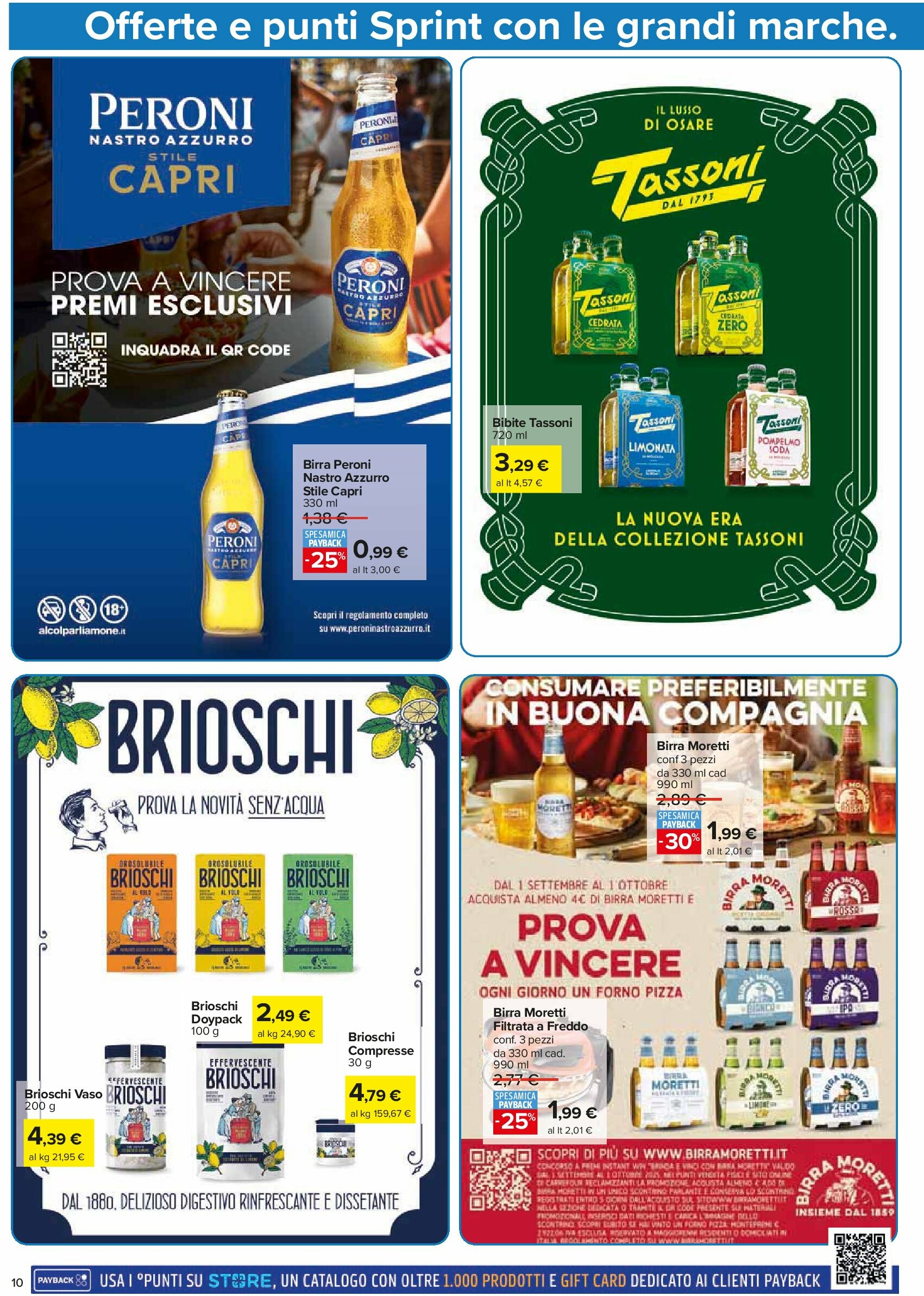 carrefour - Volantino Carrefour - Punti Sprint Payback valido dal 05/09 al 14/09 - page: 10