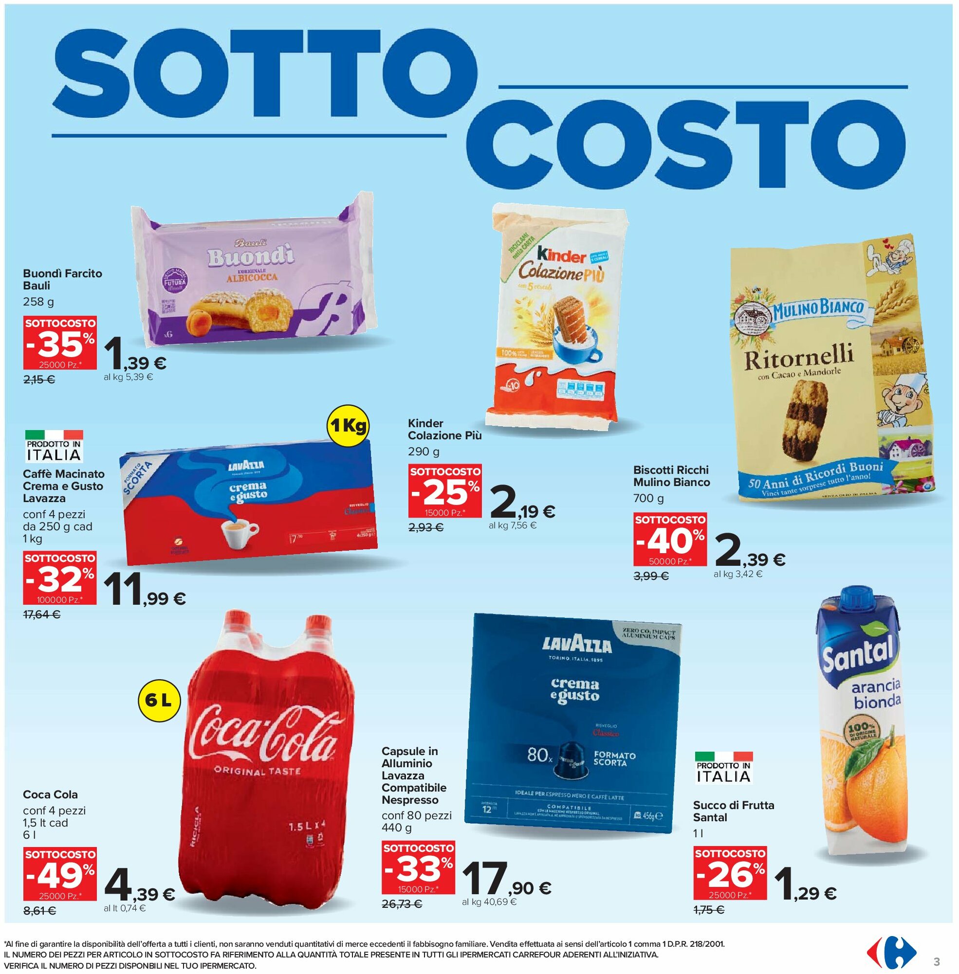 carrefour - Volantino Carrefour - Sottocosto valido dal 05/09 al 14/09 - page: 3 carrefour - Volantino Carrefour - Sottocosto valido dal 05/09 al 14/09 - page: 3