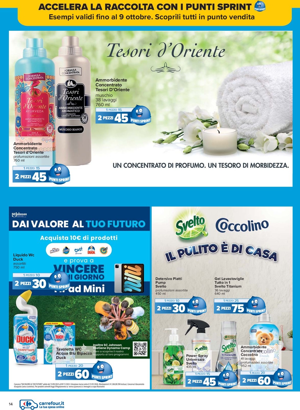 carrefour - Volantino Carrefour - Punti Sprint Payback valido dal 15/09 al 25/09 - page: 14