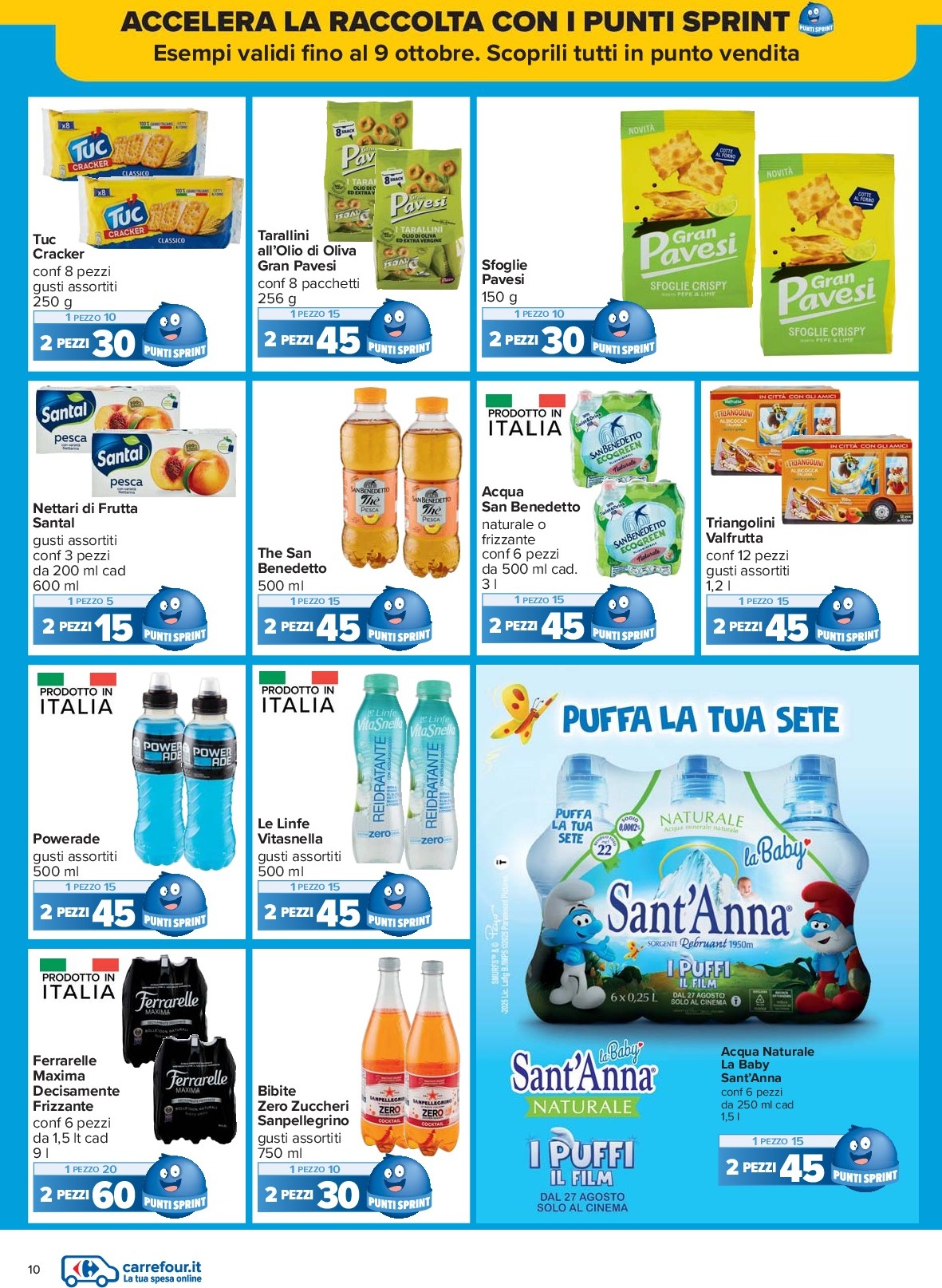 carrefour - Volantino Carrefour - Punti Sprint Payback valido dal 15/09 al 25/09 - page: 10