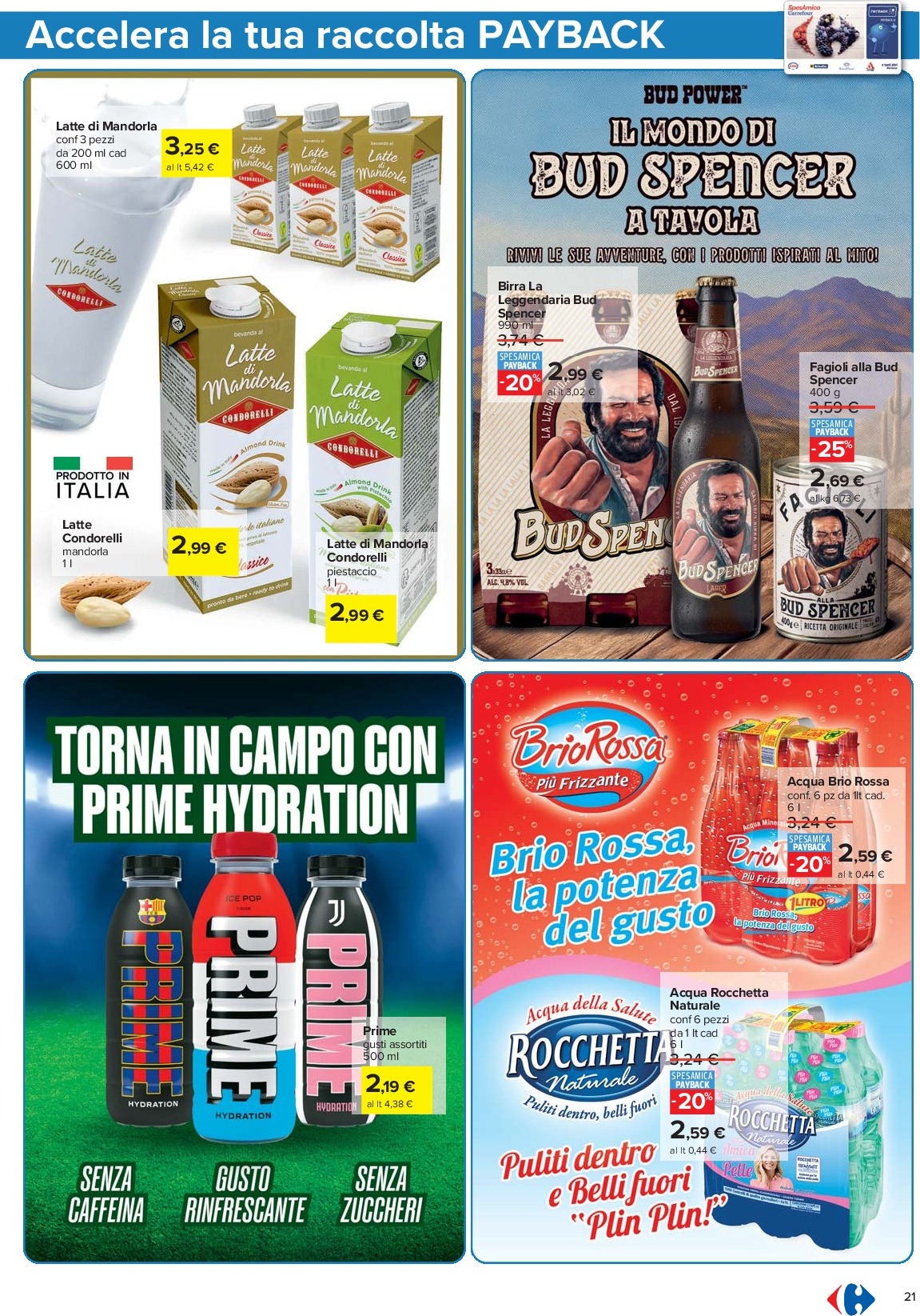 carrefour - Volantino Carrefour - Punti Sprint Payback valido dal 15/09 al 25/09 - page: 21
