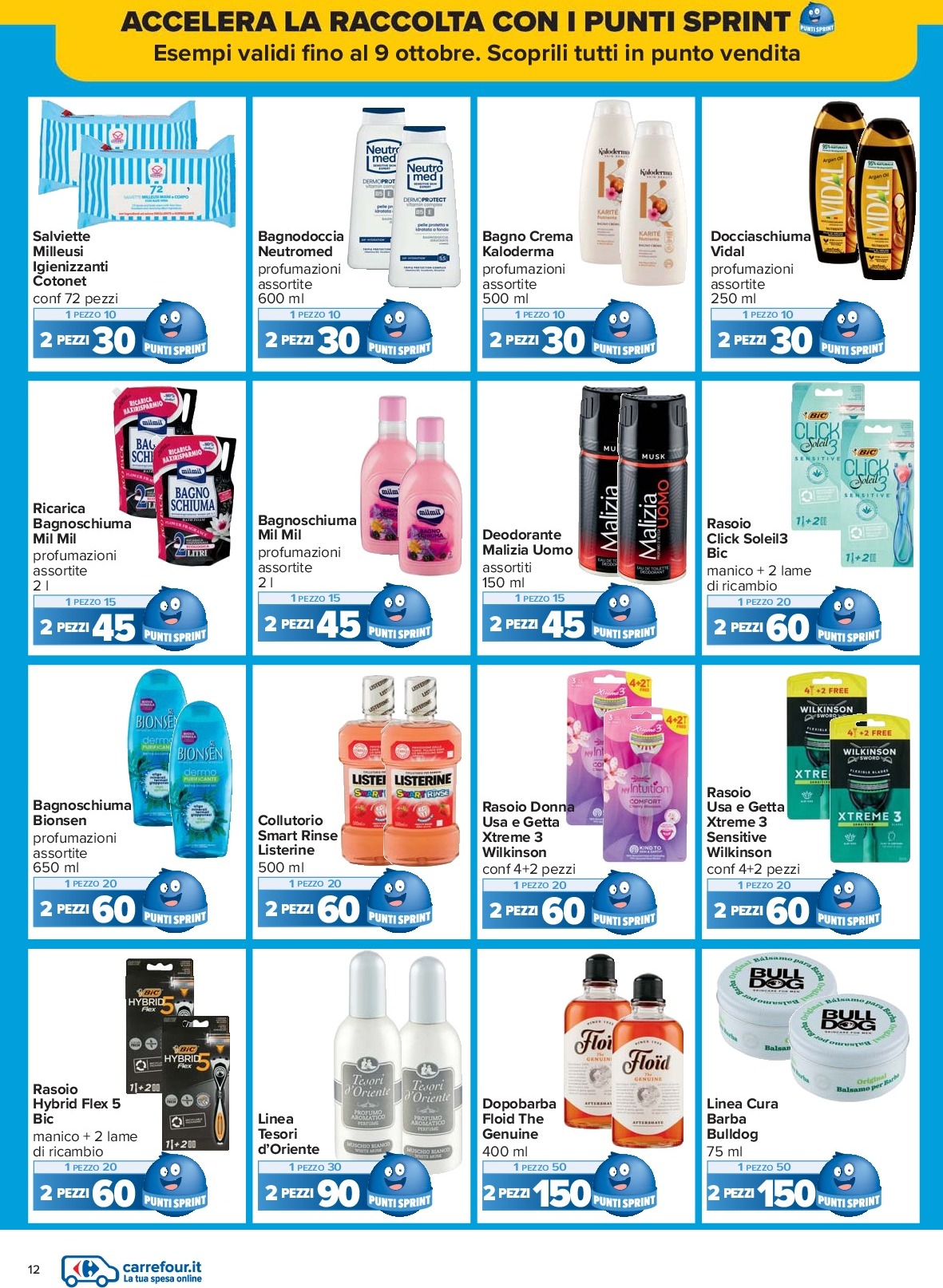carrefour - Volantino Carrefour - Punti Sprint Payback valido dal 15/09 al 25/09 - page: 12