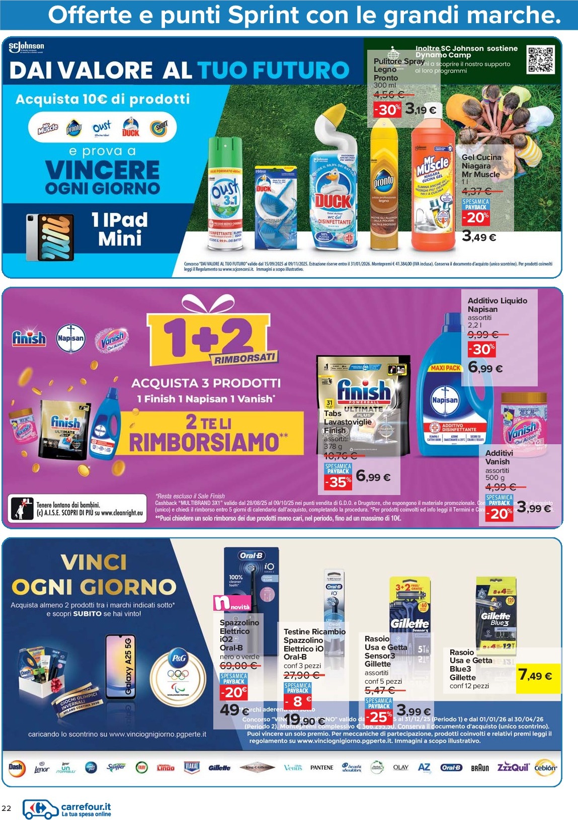 carrefour - Volantino Carrefour - Punti Sprint Payback valido dal 15/09 al 25/09 - page: 22