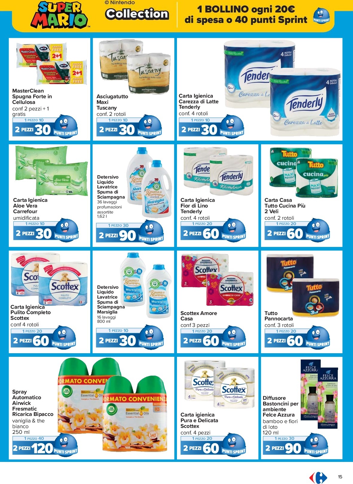 carrefour - Volantino Carrefour - Punti Sprint Payback valido dal 15/09 al 25/09 - page: 15