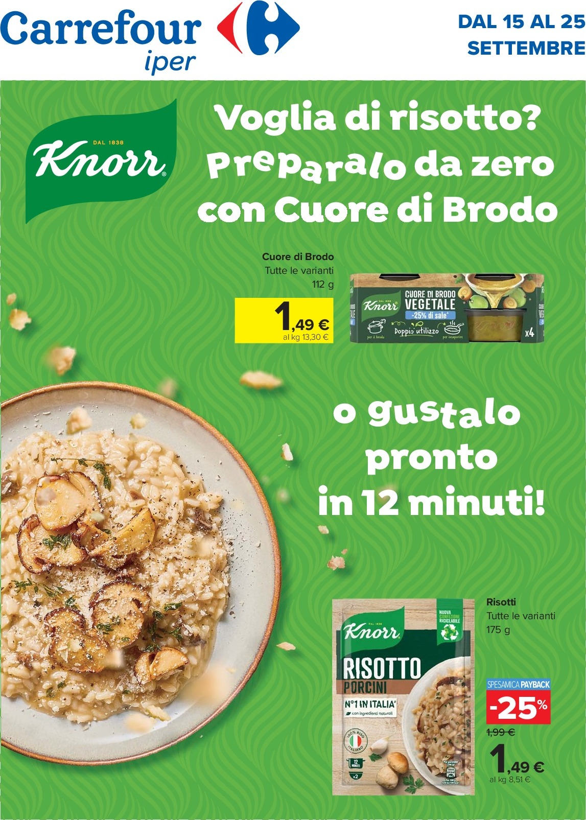 carrefour - Volantino Carrefour - Offerte imperdibili valido dal 15/09 al 25/09