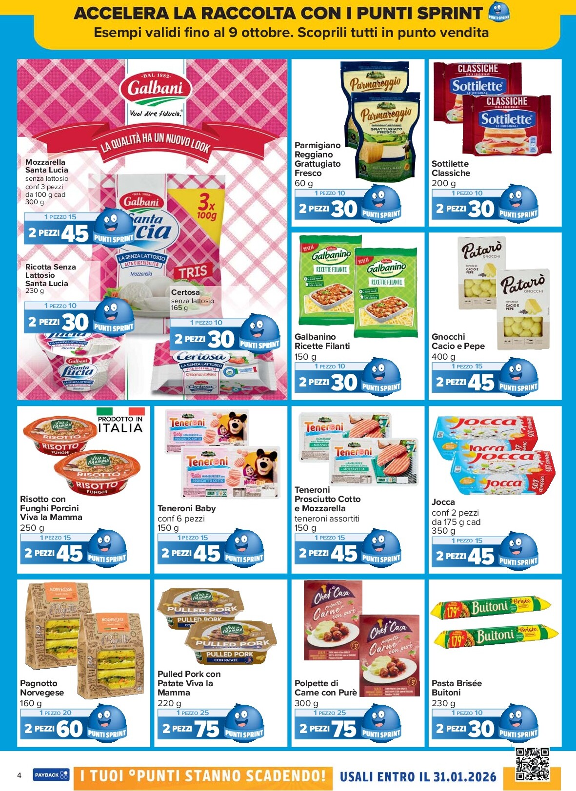 carrefour - Volantino Carrefour - Punti Sprint Payback valido dal 26/09 al 09/10 - page: 4