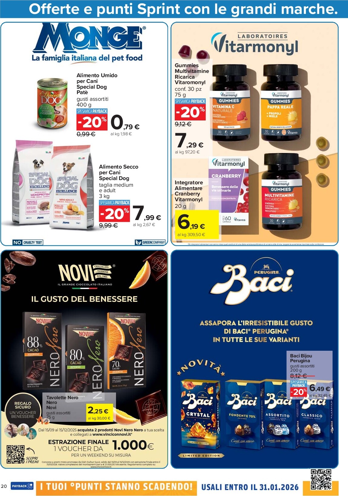 carrefour - Volantino Carrefour - Punti Sprint Payback valido dal 26/09 al 09/10 - page: 20