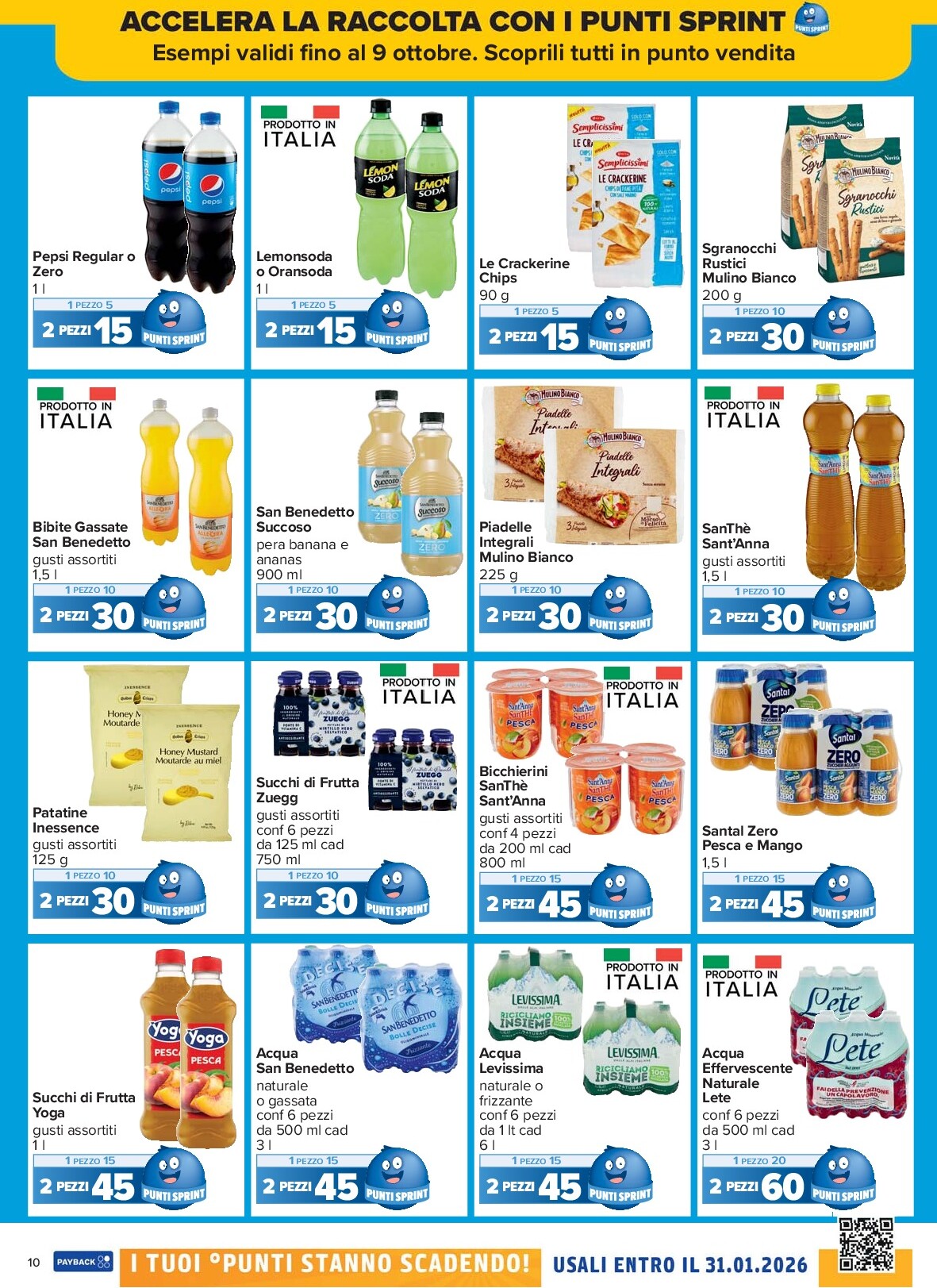 carrefour - Volantino Carrefour - Punti Sprint Payback valido dal 26/09 al 09/10 - page: 10