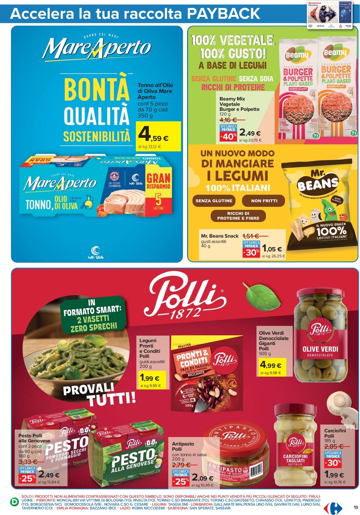 carrefour - Volantino Carrefour - Punti Sprint Payback valido dal 26/09 al 09/10 - page: 19