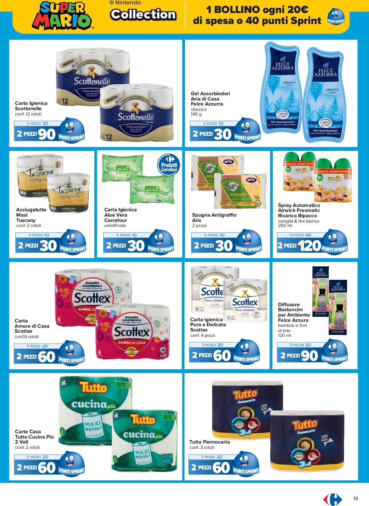 carrefour - Volantino Carrefour - Punti Sprint Payback valido dal 26/09 al 09/10 - page: 13
