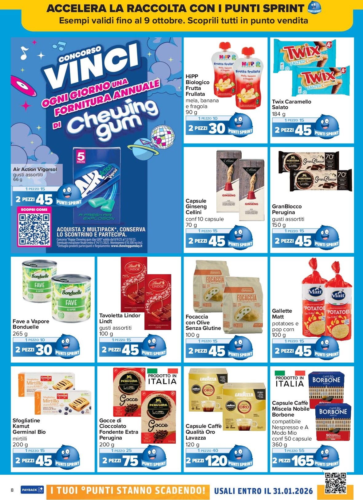 carrefour - Volantino Carrefour - Punti Sprint Payback valido dal 26/09 al 09/10 - page: 8