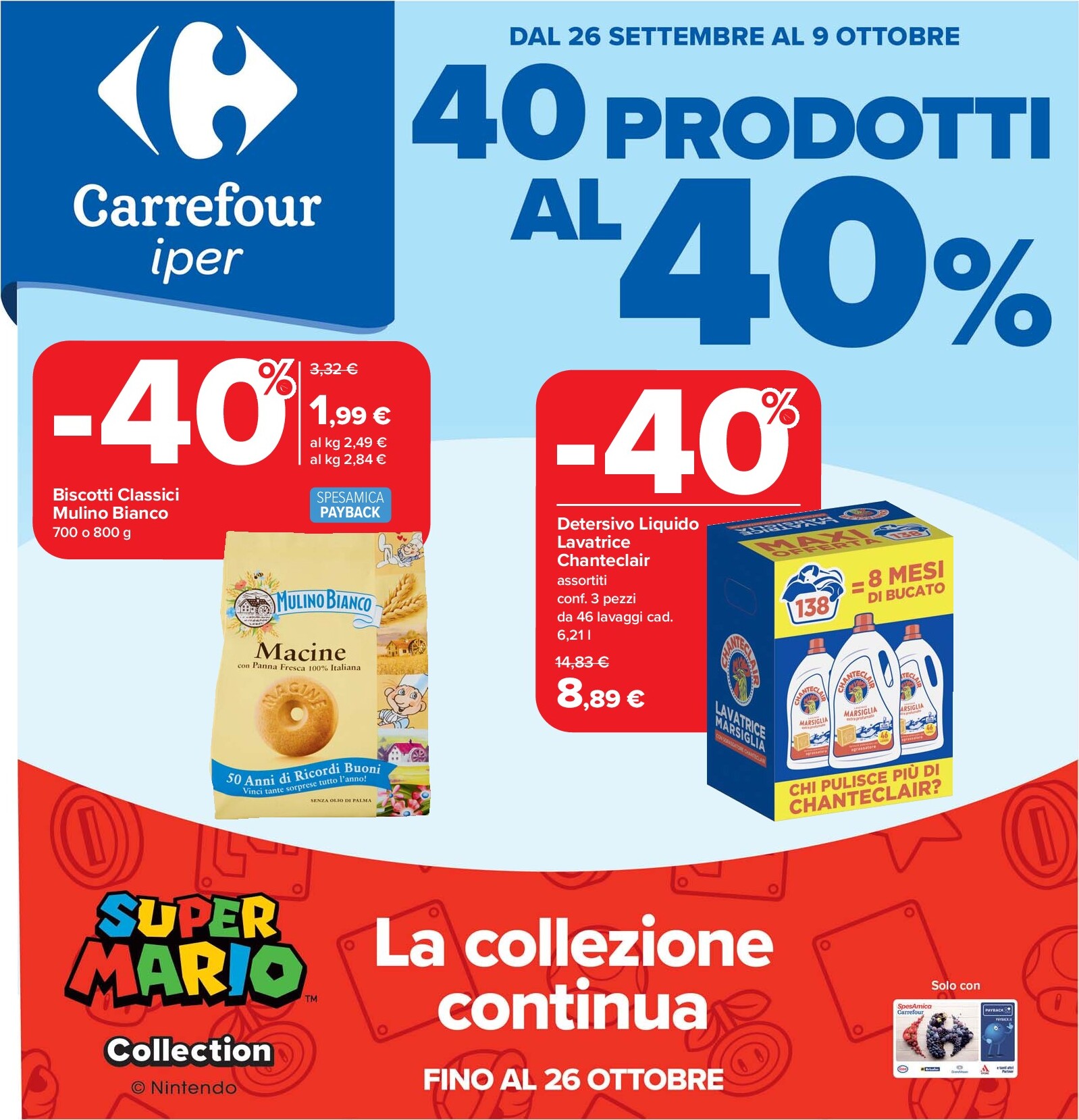 carrefour - Volantino Carrefour - 40 prodotti al 40% valido dal 26/09 al 09/10
