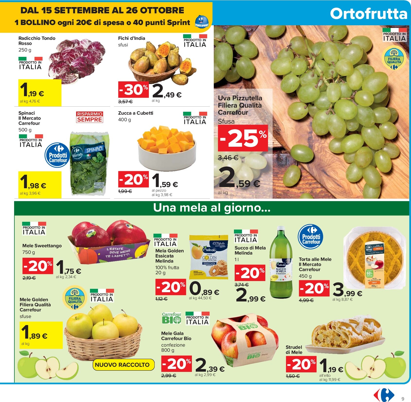 carrefour - Volantino Carrefour - 40 prodotti al 40% valido dal 26/09 al 09/10 - page: 9 carrefour - Volantino Carrefour - 40 prodotti al 40% valido dal 26/09 al 09/10 - page: 9