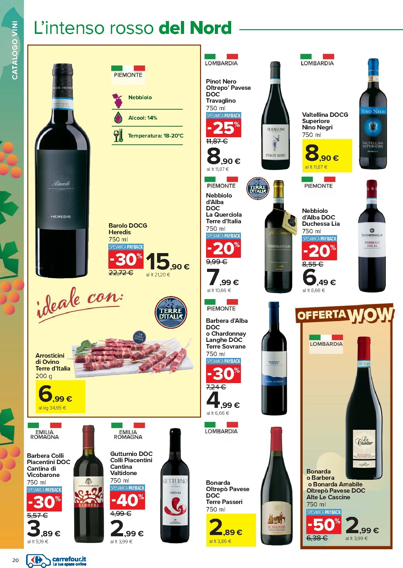 carrefour - Volantino Carrefour - Catalogo vini valido dal 06/10 al 09/11 - page: 20
