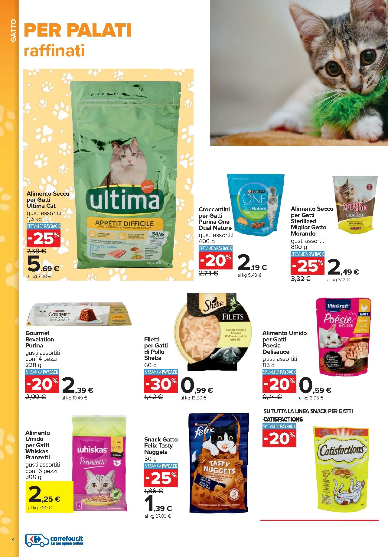 carrefour - Volantino Carrefour - Pet food valido dal 08/10 al 26/10 - page: 4