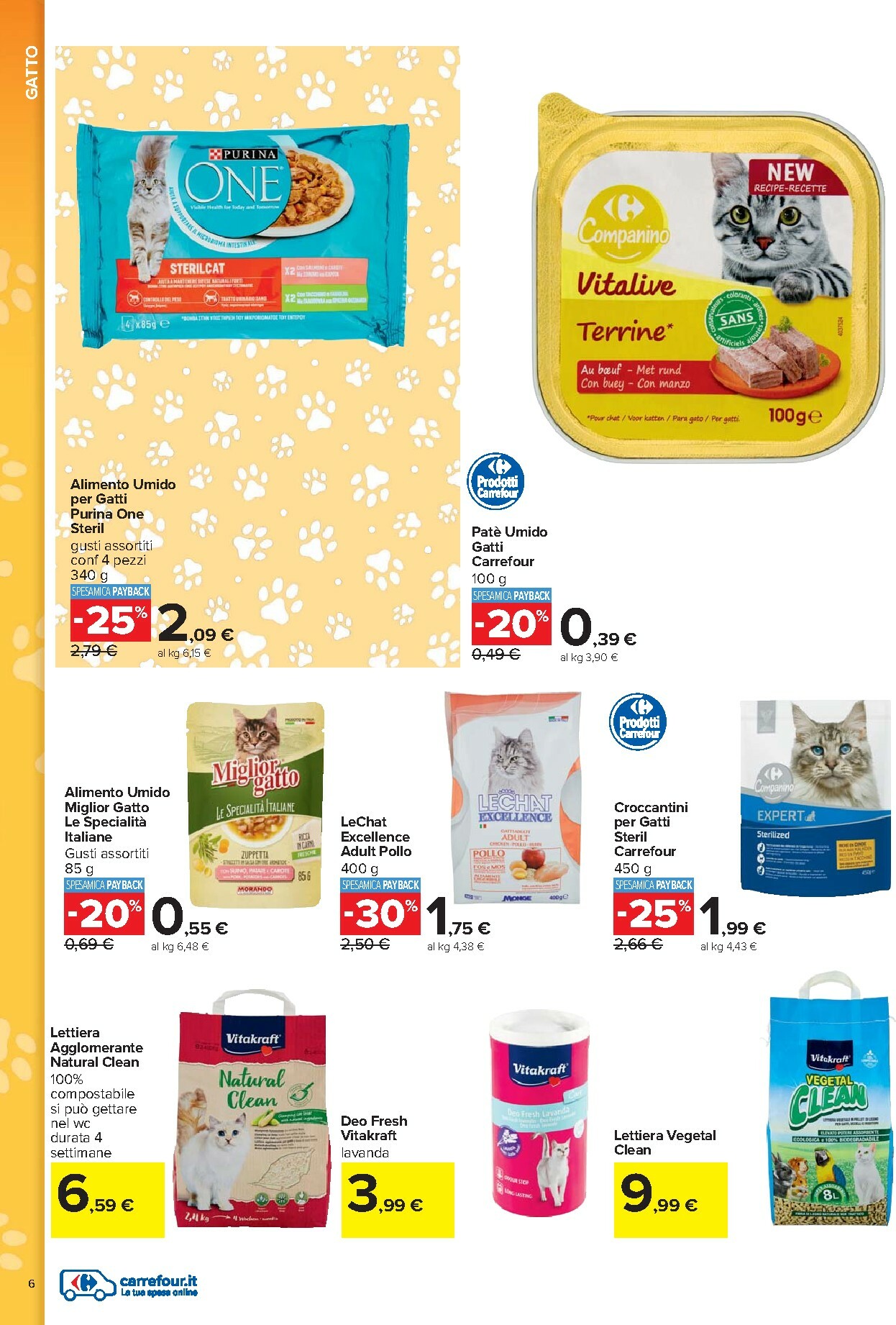 carrefour - Volantino Carrefour - Pet food valido dal 08/10 al 26/10 - page: 6