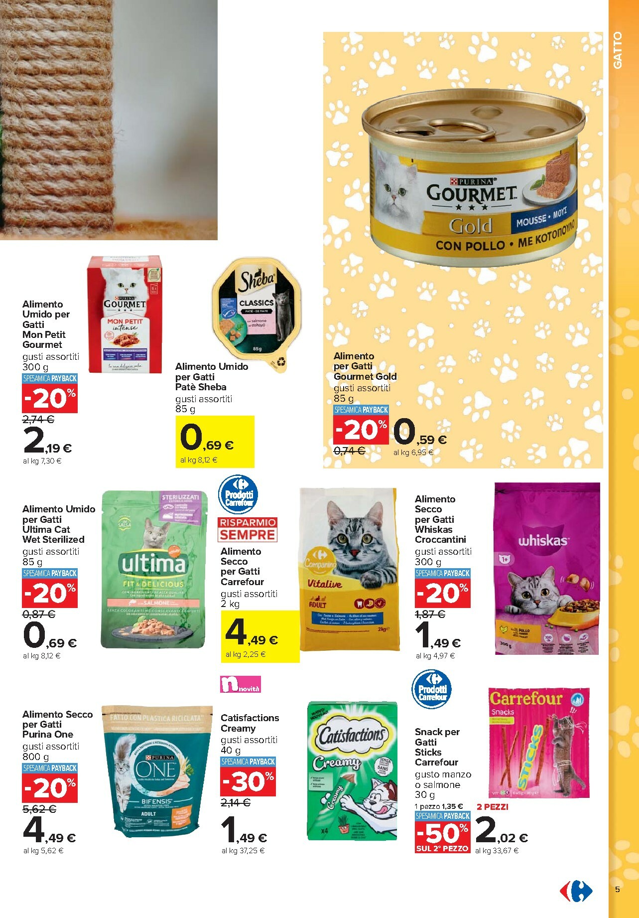 carrefour - Volantino Carrefour - Pet food valido dal 08/10 al 26/10 - page: 5