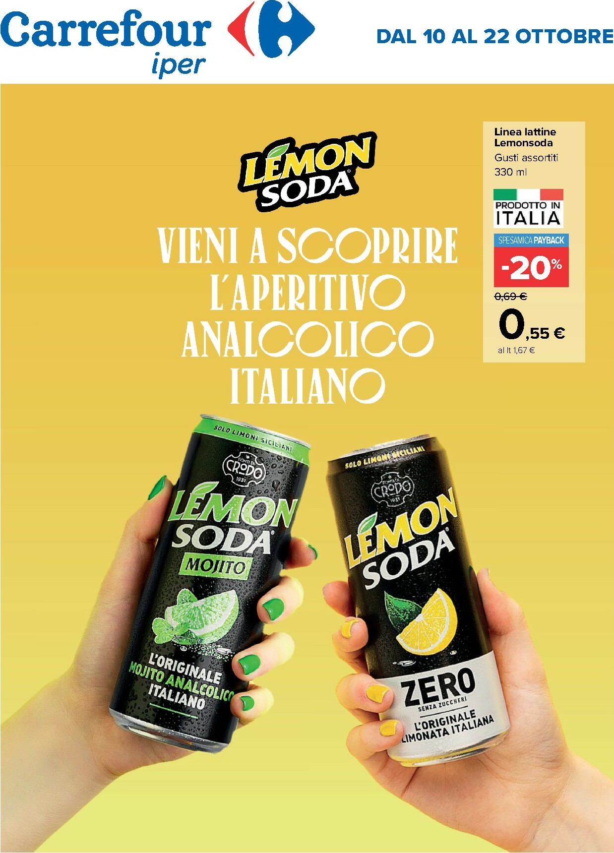 carrefour - Volantino Carrefour - Speciale Lemon Soda valido dal 10/10 al 22/10