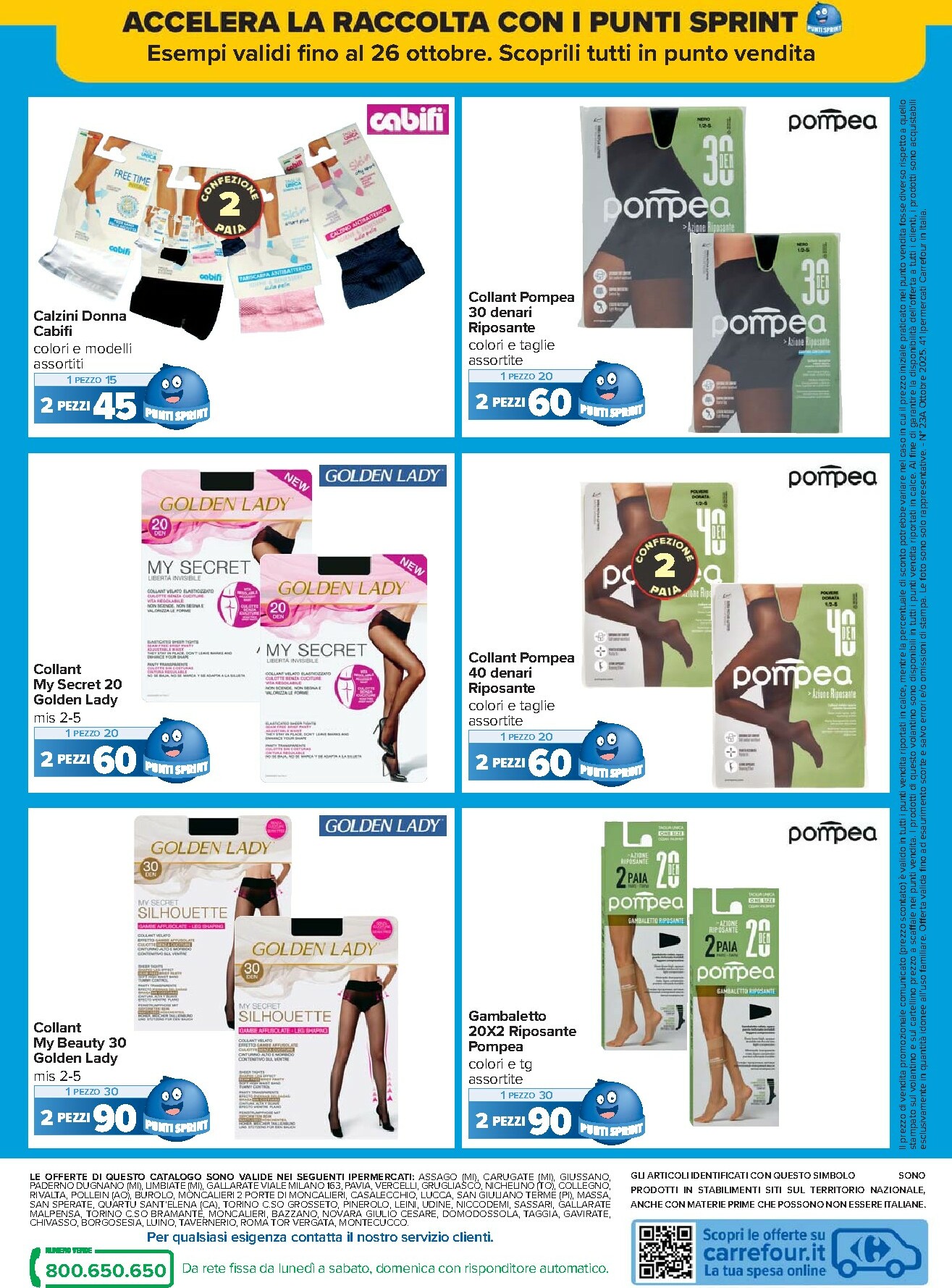 carrefour - Volantino Carrefour - Punti Sprint Payback valido dal 10/10 al 26/10 - page: 24