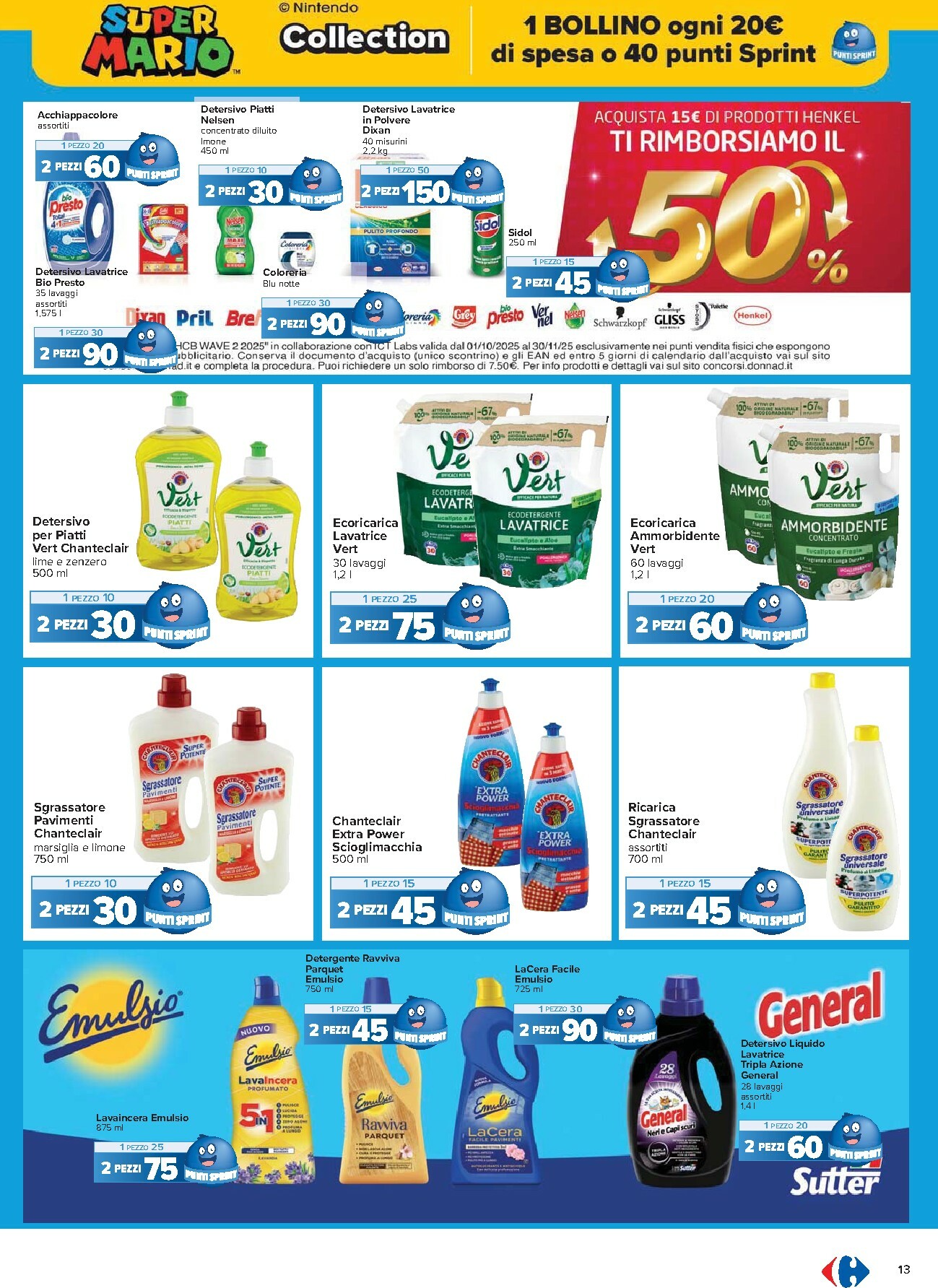 carrefour - Volantino Carrefour - Punti Sprint Payback valido dal 10/10 al 26/10 - page: 13
