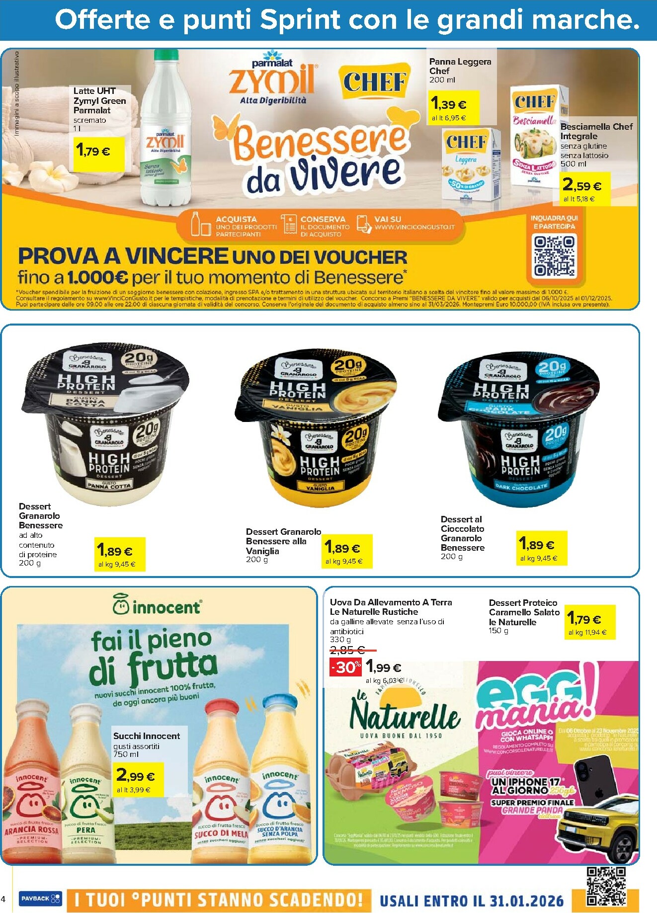 carrefour - Volantino Carrefour - Punti Sprint Payback valido dal 23/10 al 06/11 - page: 4