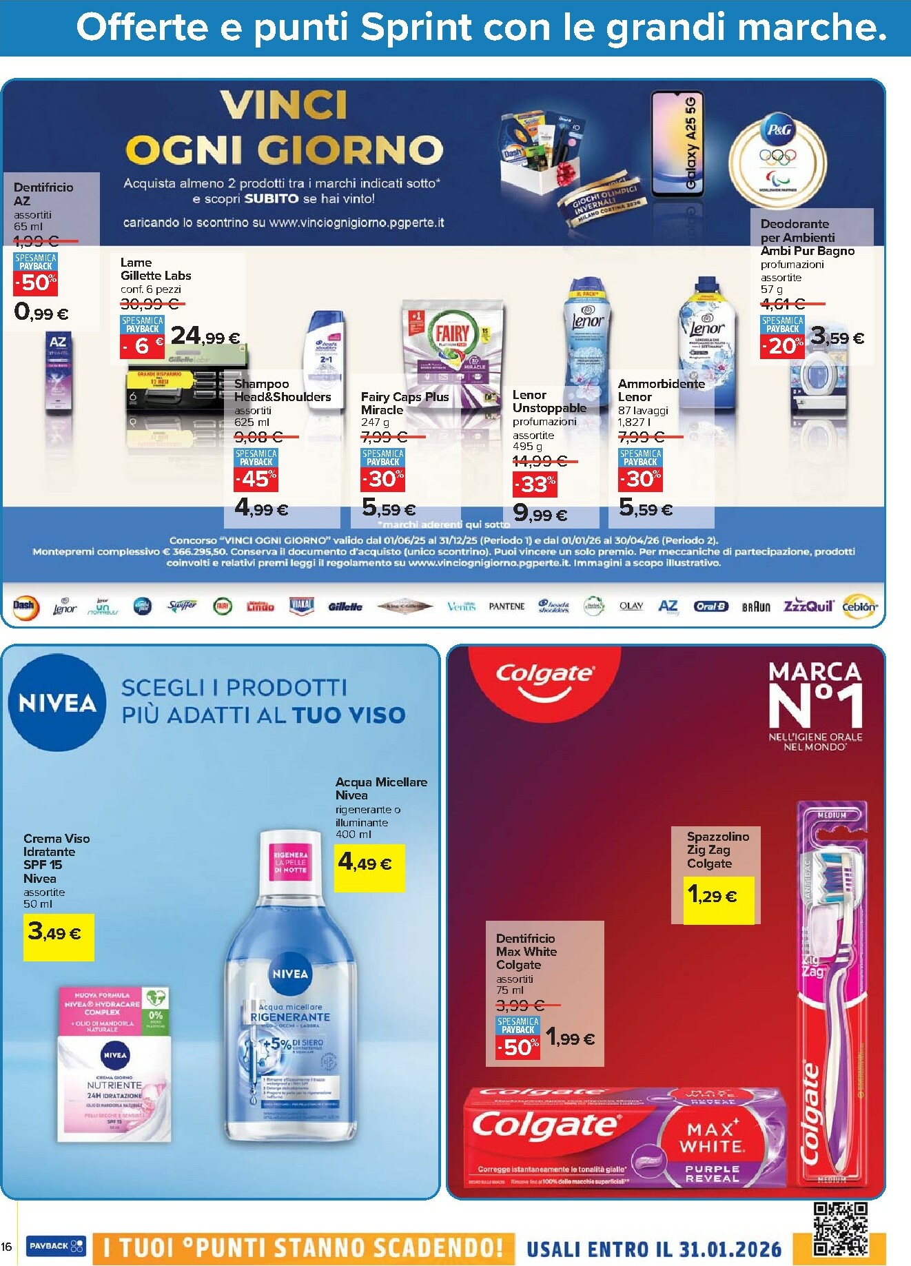 carrefour - Volantino Carrefour - Punti Sprint Payback valido dal 23/10 al 06/11 - page: 16