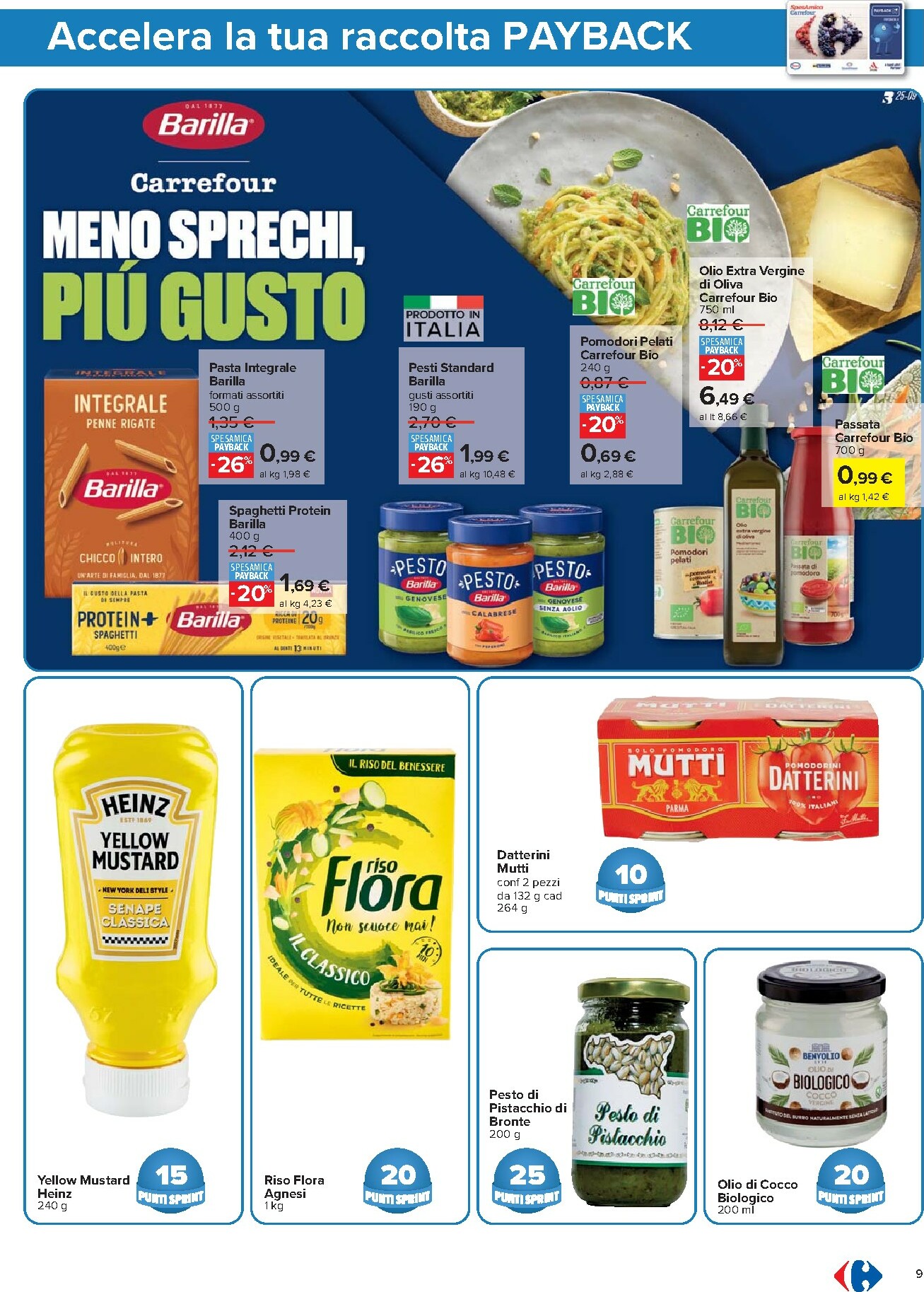carrefour - Volantino Carrefour - Punti Sprint Payback valido dal 23/10 al 06/11 - page: 9