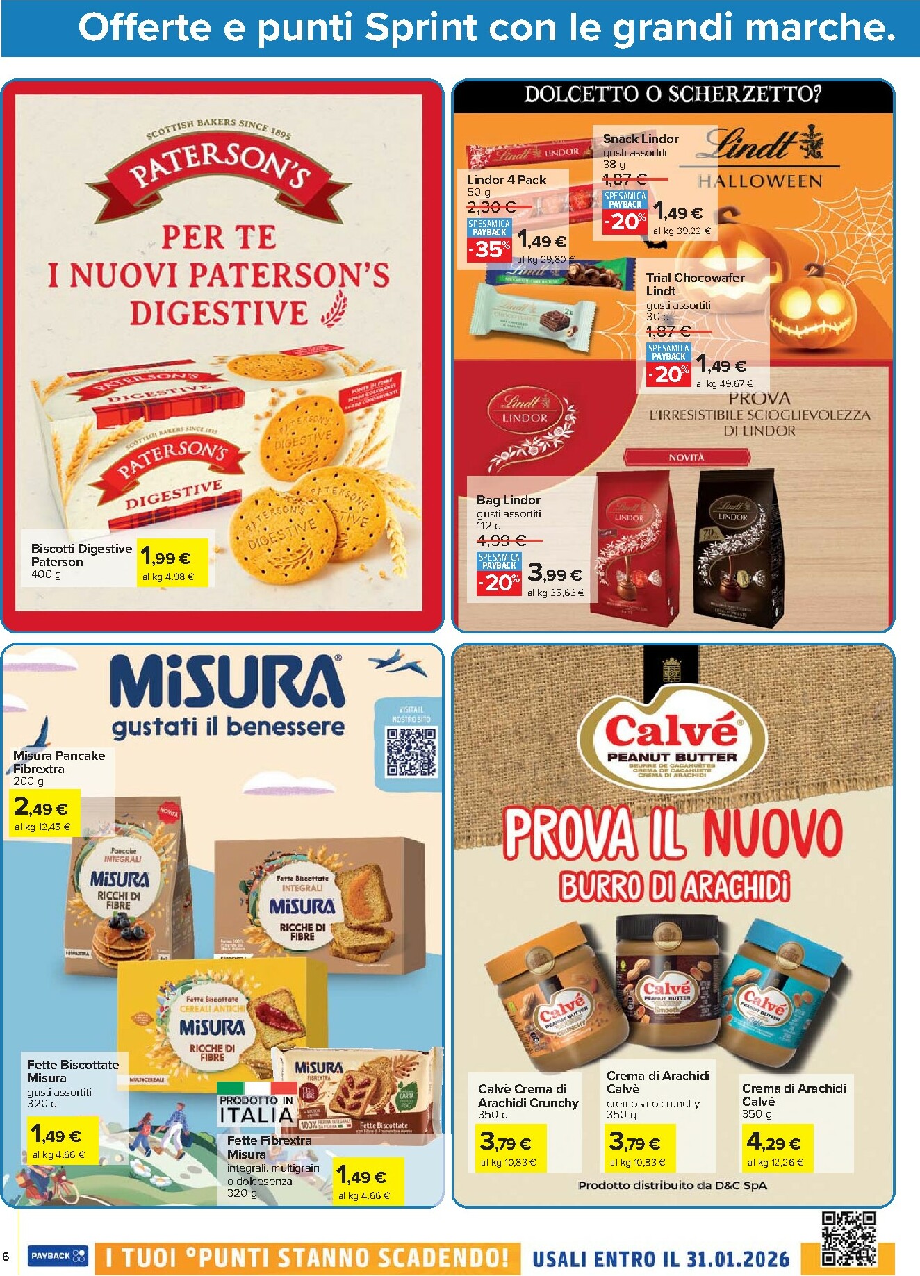 carrefour - Volantino Carrefour - Punti Sprint Payback valido dal 23/10 al 06/11 - page: 6