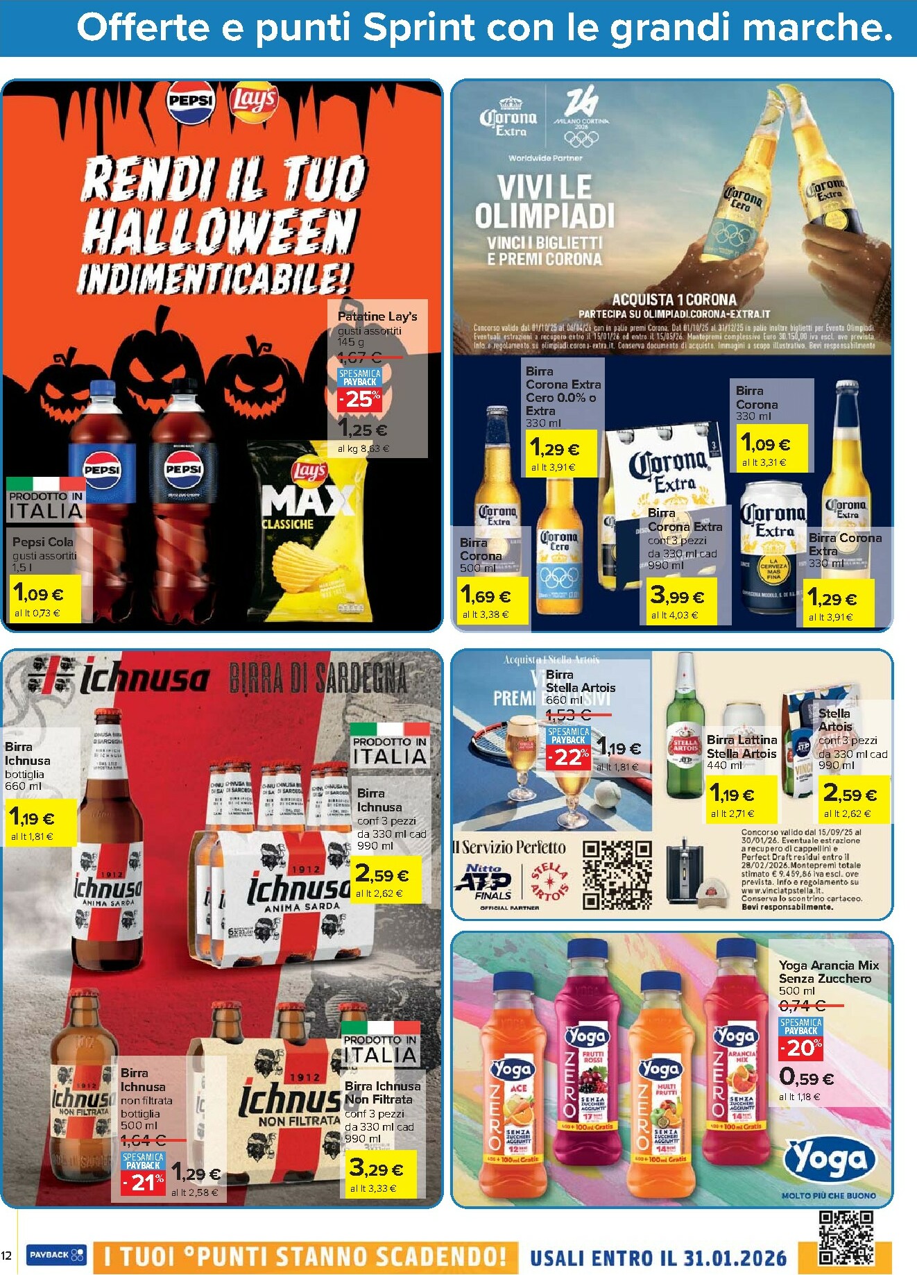 carrefour - Volantino Carrefour - Punti Sprint Payback valido dal 23/10 al 06/11 - page: 12