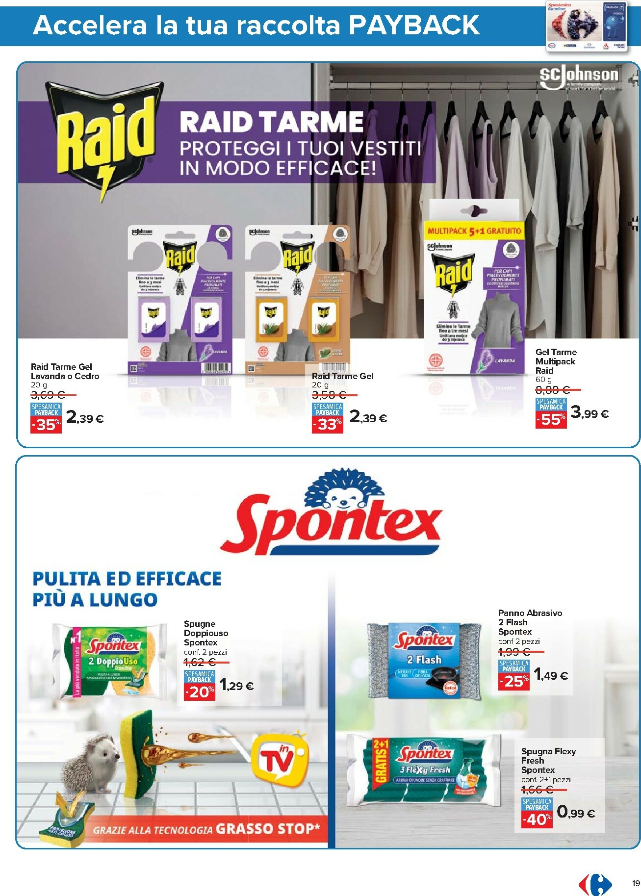 carrefour - Volantino Carrefour - Punti Sprint Payback valido dal 23/10 al 06/11 - page: 19