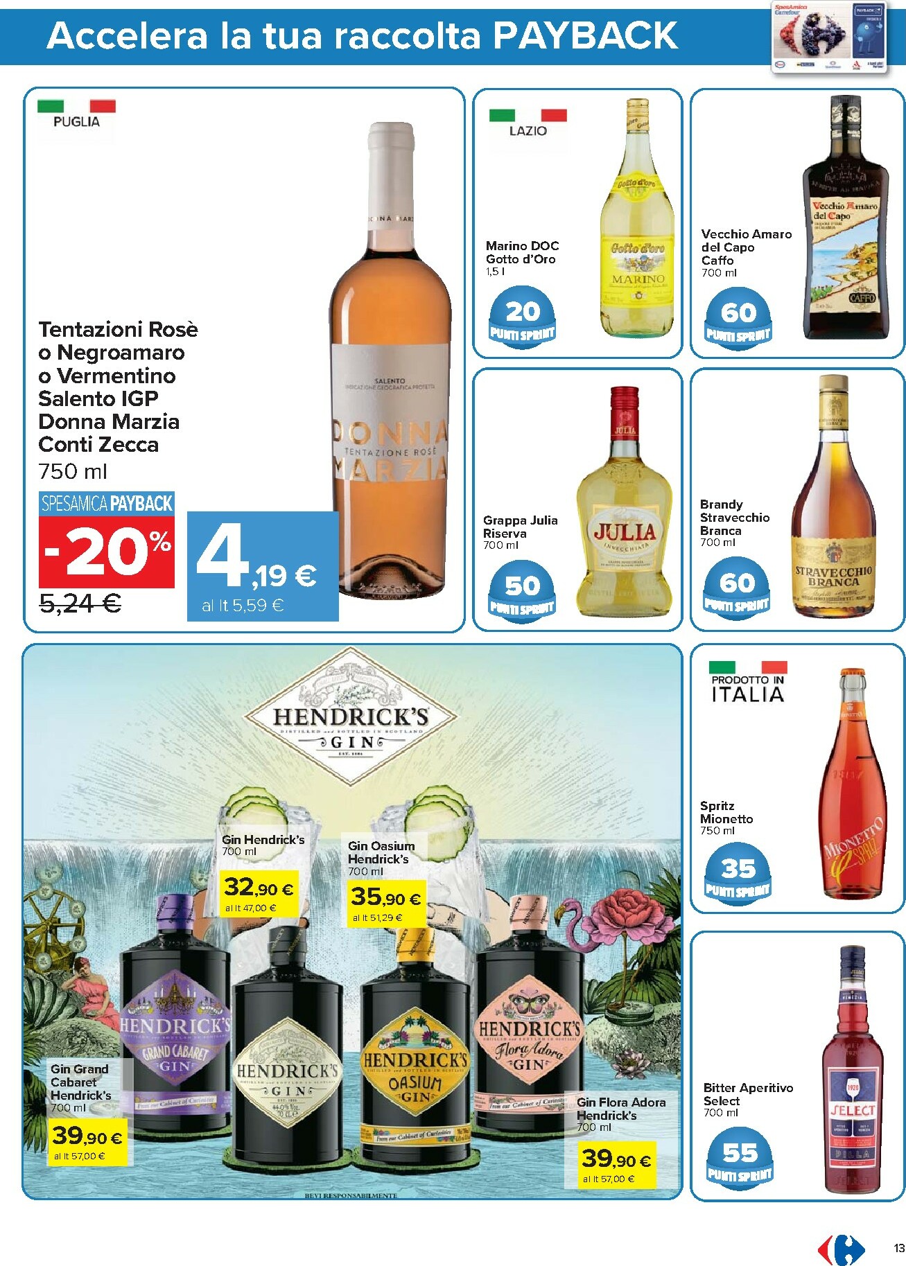 carrefour - Volantino Carrefour - Punti Sprint Payback valido dal 23/10 al 06/11 - page: 13