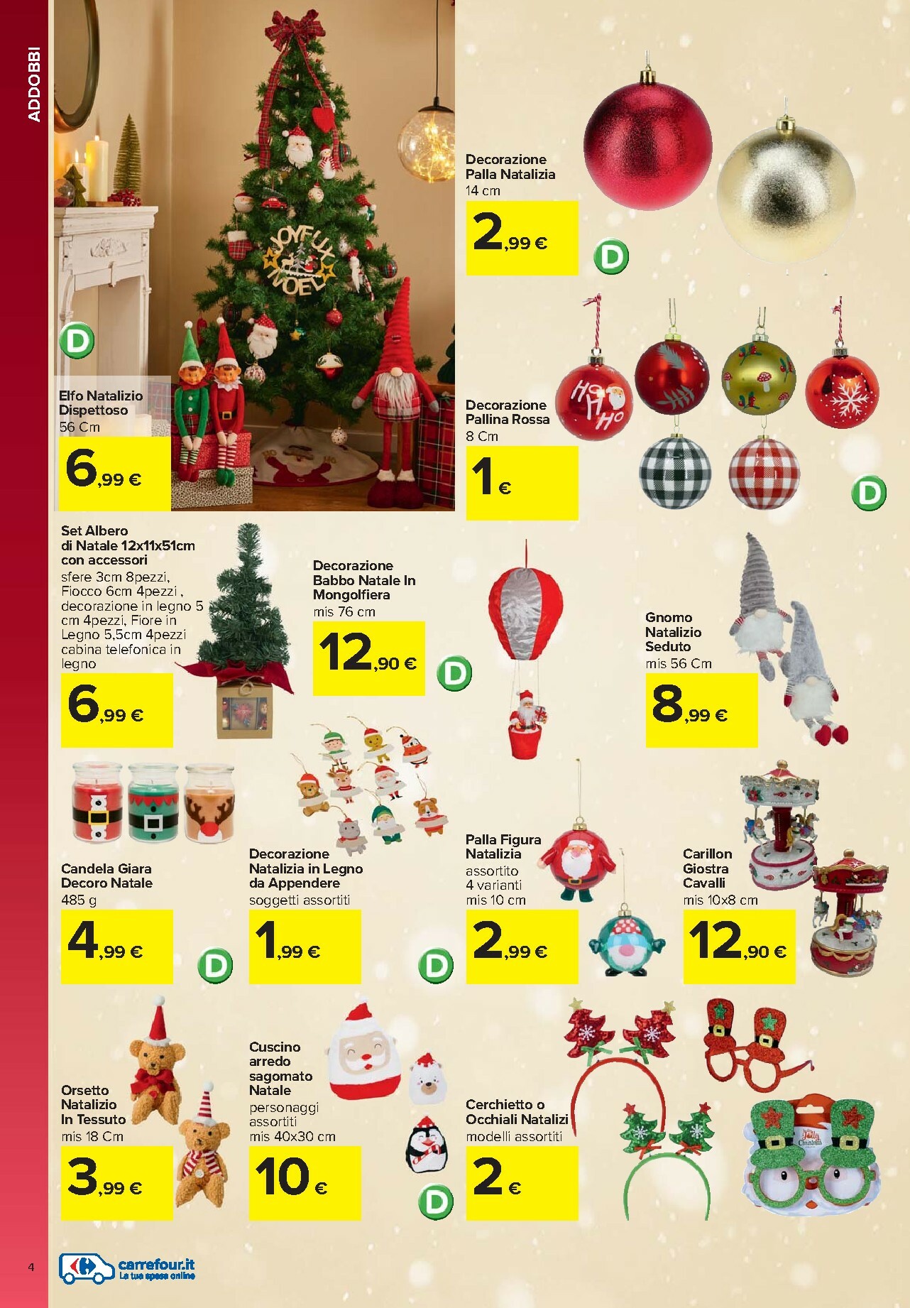 carrefour - Volantino Carrefour - Catalogo addobb valido dal 03/11 al 24/12 - page: 4