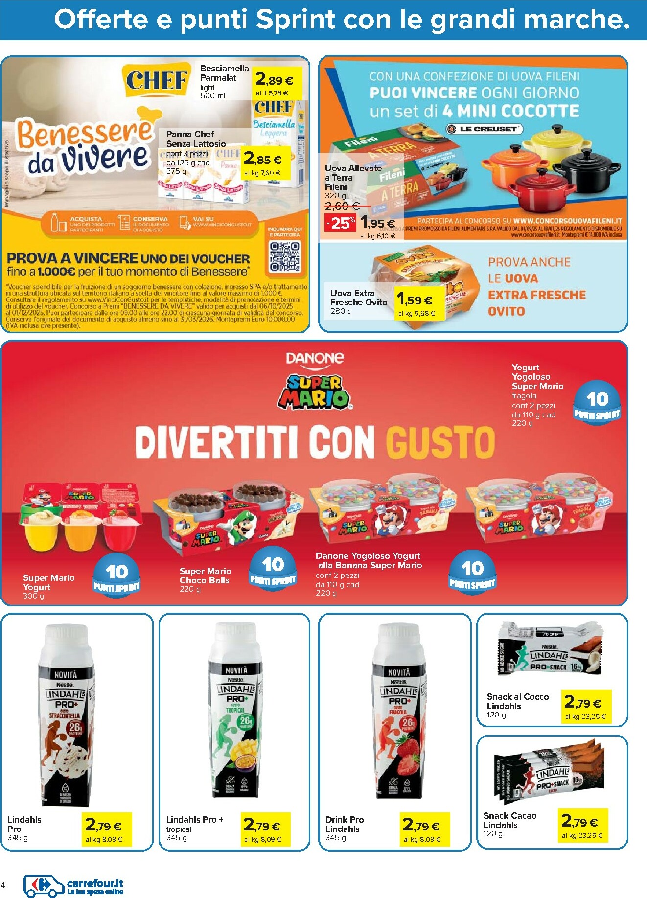 carrefour - Volantino Carrefour - Punti Sprint Payback valido dal 07/11 al 16/11 - page: 4