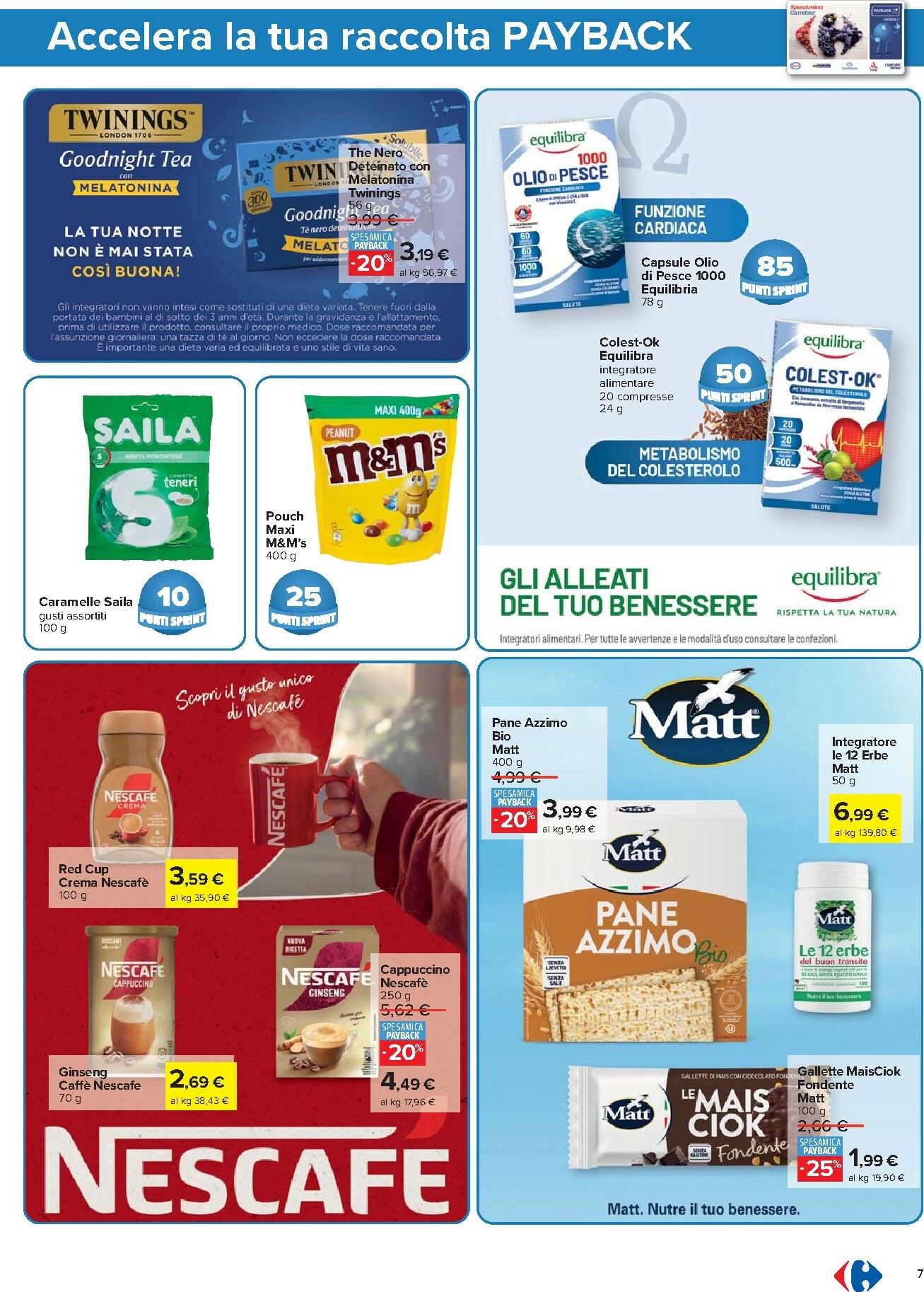 carrefour - Volantino Carrefour - Punti Sprint Payback valido dal 07/11 al 16/11 - page: 7