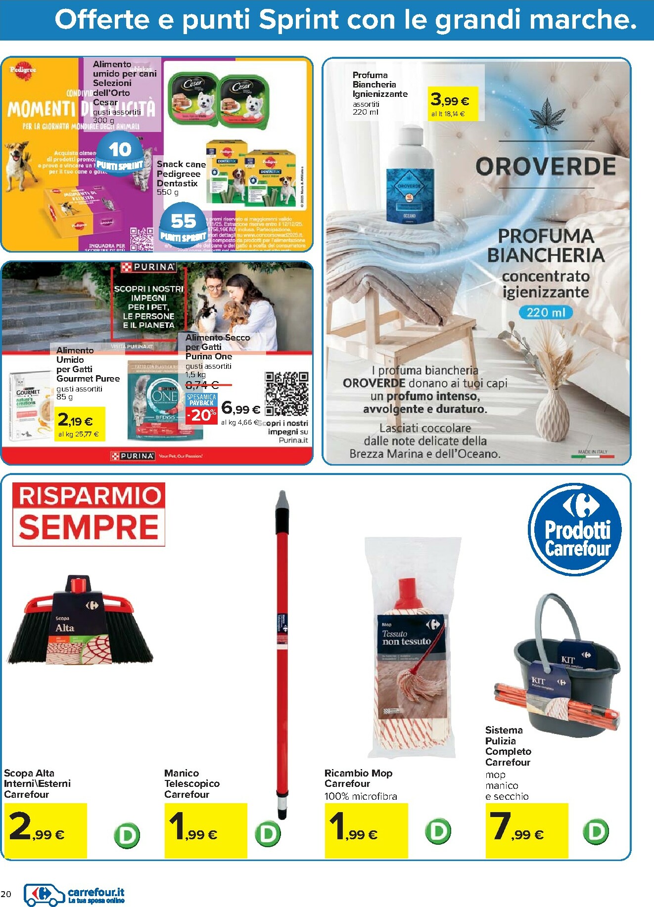 carrefour - Volantino Carrefour - Punti Sprint Payback valido dal 07/11 al 16/11 - page: 20