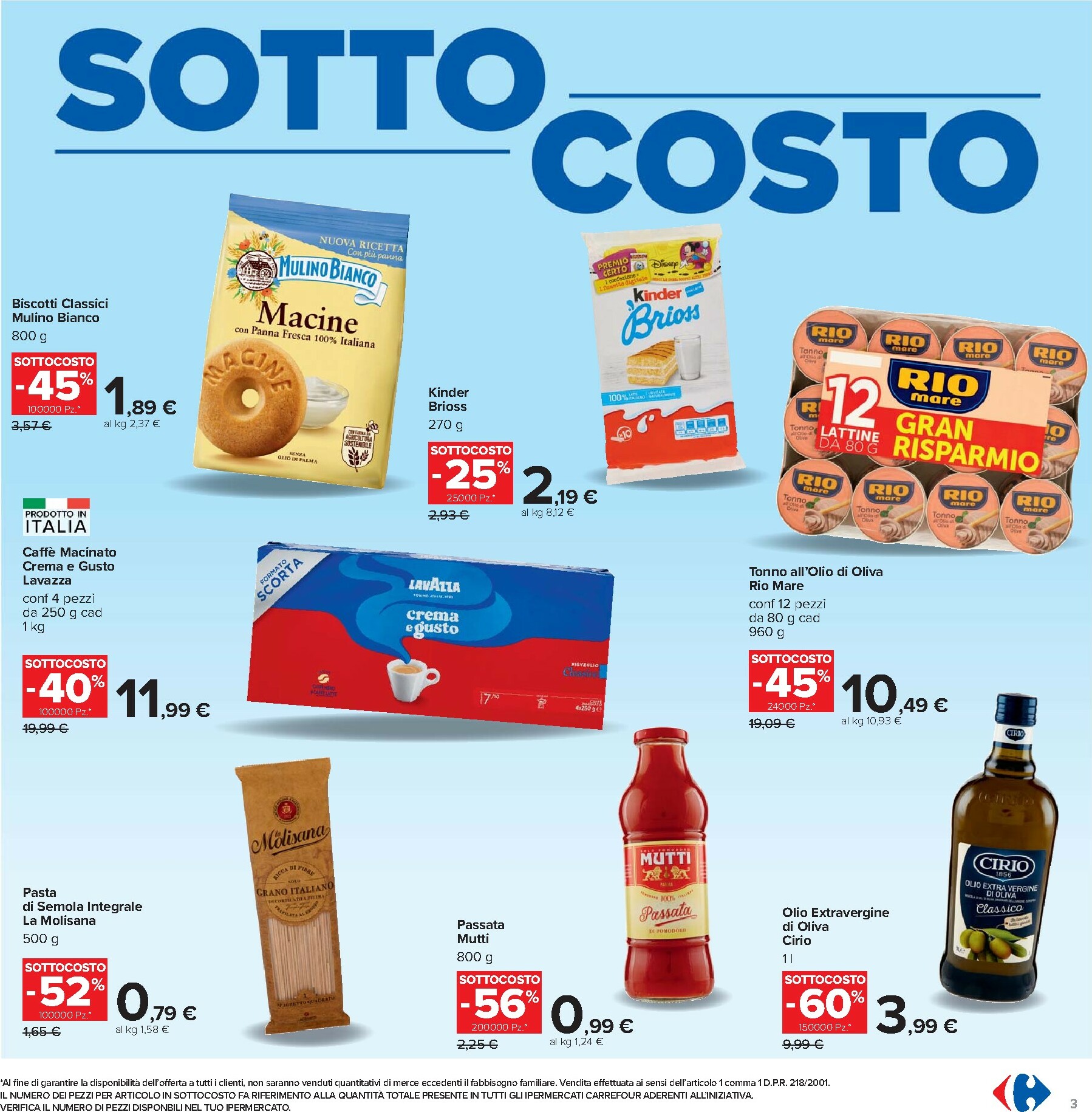 carrefour - Volantino Carrefour - Sottocosto valido dal 07/11 al 16/11 - page: 3