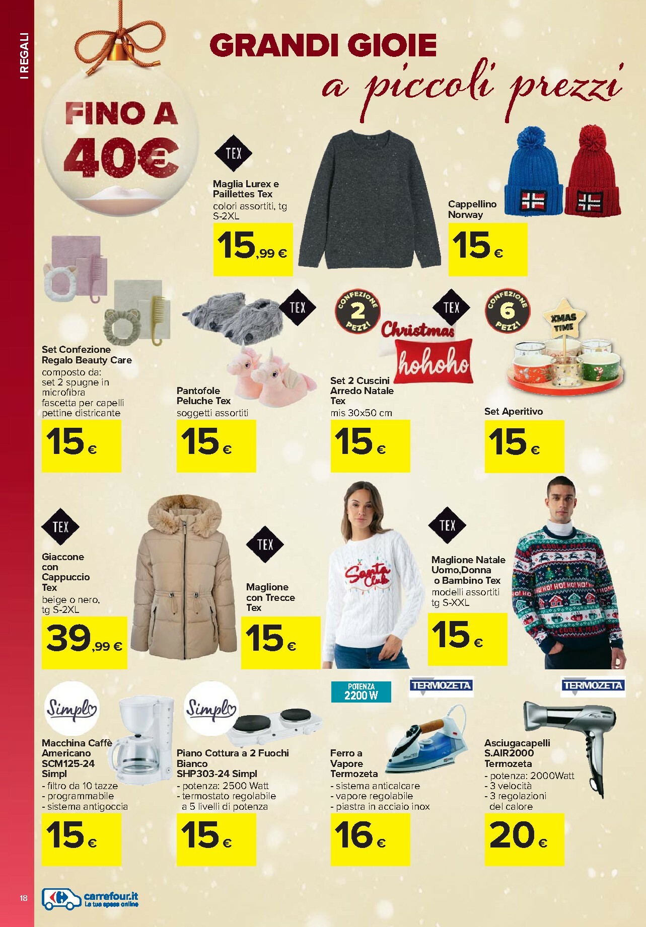 carrefour - Volantino Carrefour - Catalogo idee regalo valido dal 13/11 al 24/12 - page: 18