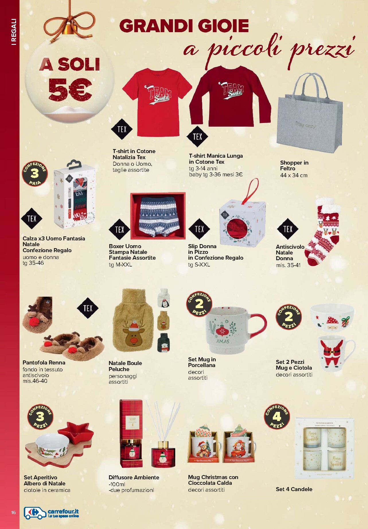 carrefour - Volantino Carrefour - Catalogo idee regalo valido dal 13/11 al 24/12 - page: 16
