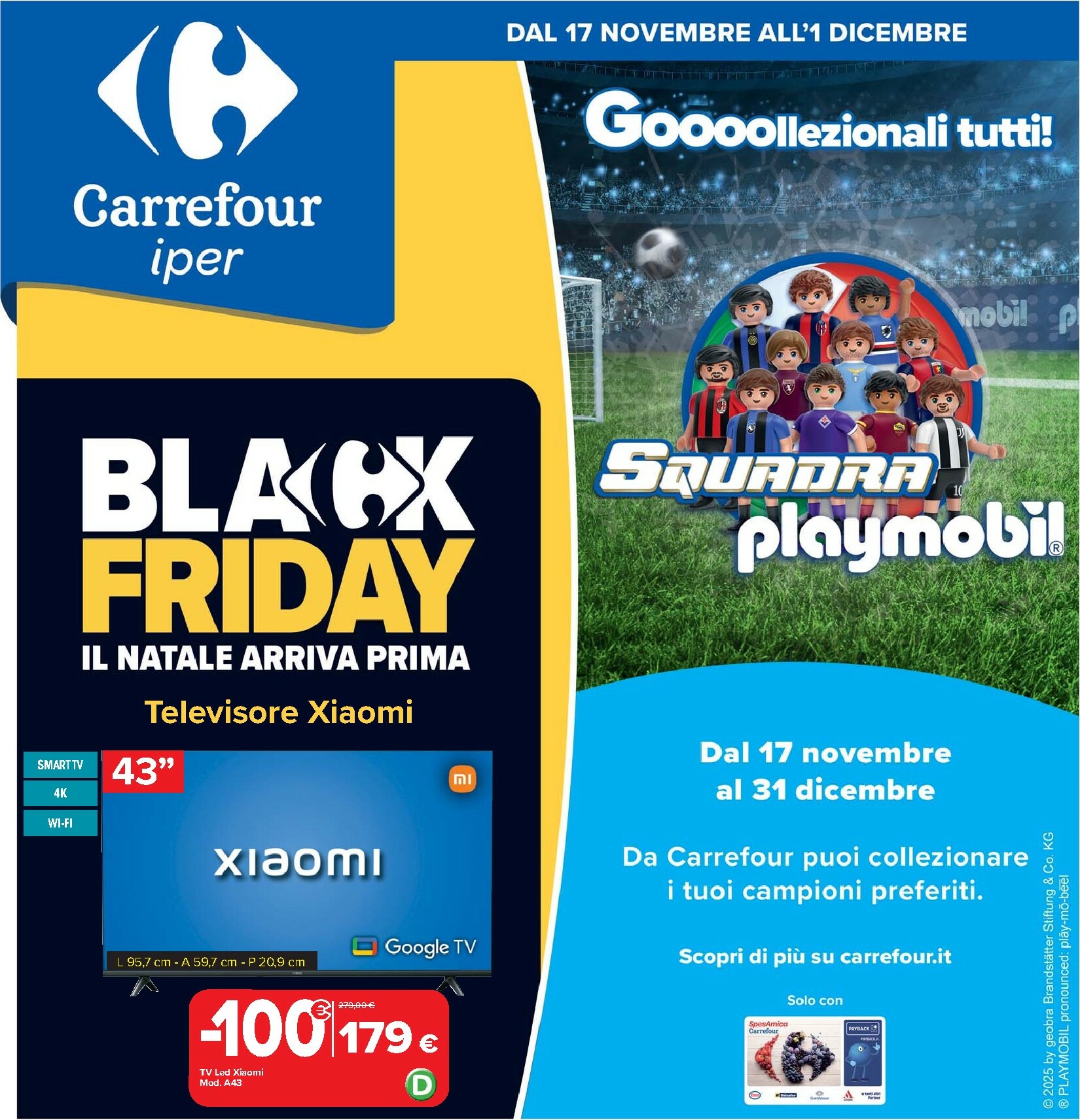 carrefour - Volantino Carrefour - Black Days valido dal 17/11 al 01/12