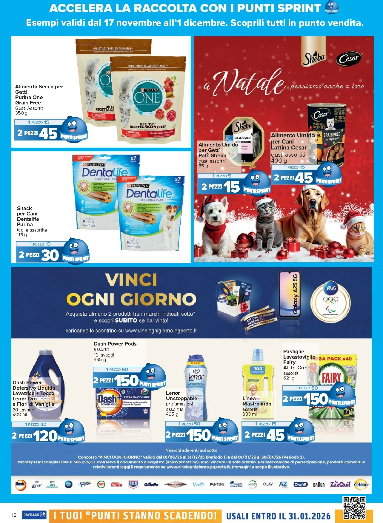 carrefour - Volantino Carrefour - Punti Sprint Payback valido dal 17/11 al 01/12 - page: 16