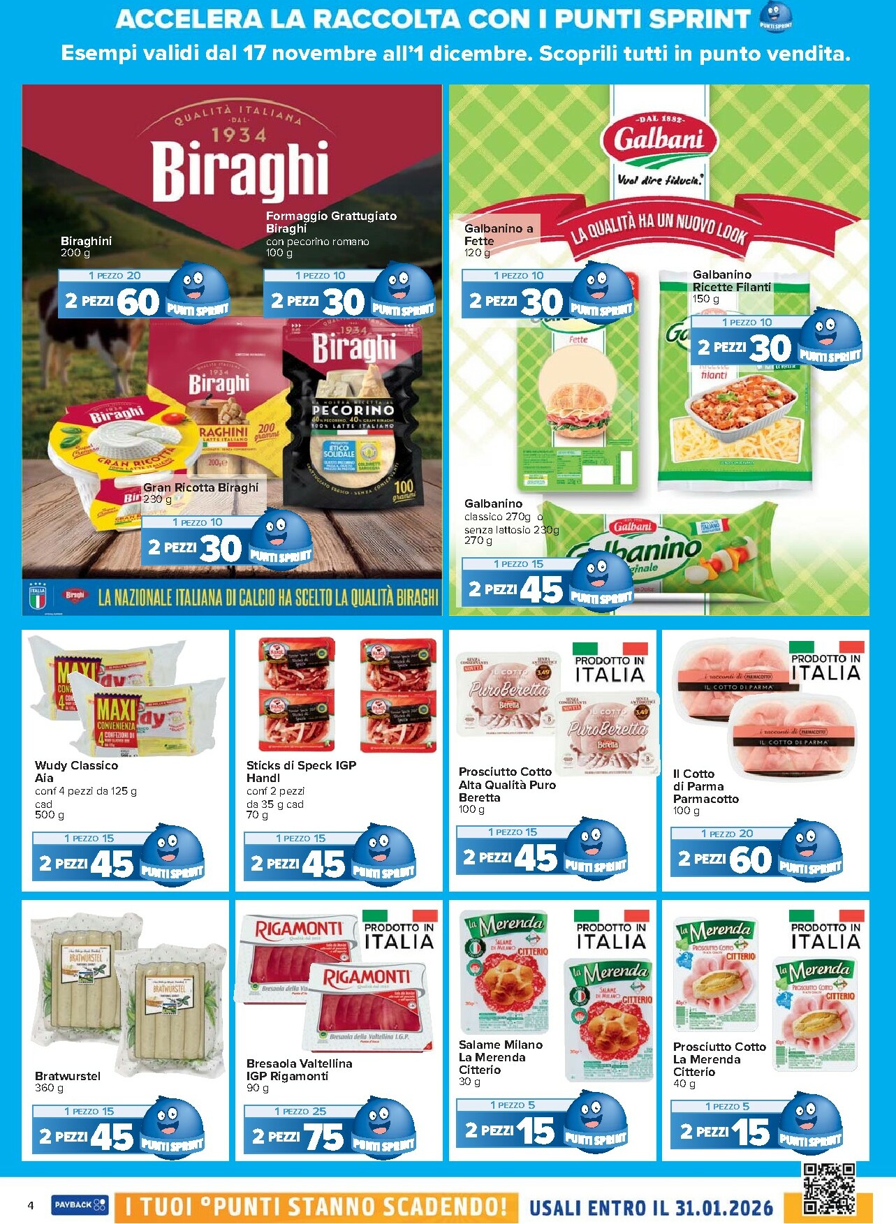 carrefour - Volantino Carrefour - Punti Sprint Payback valido dal 17/11 al 01/12 - page: 4