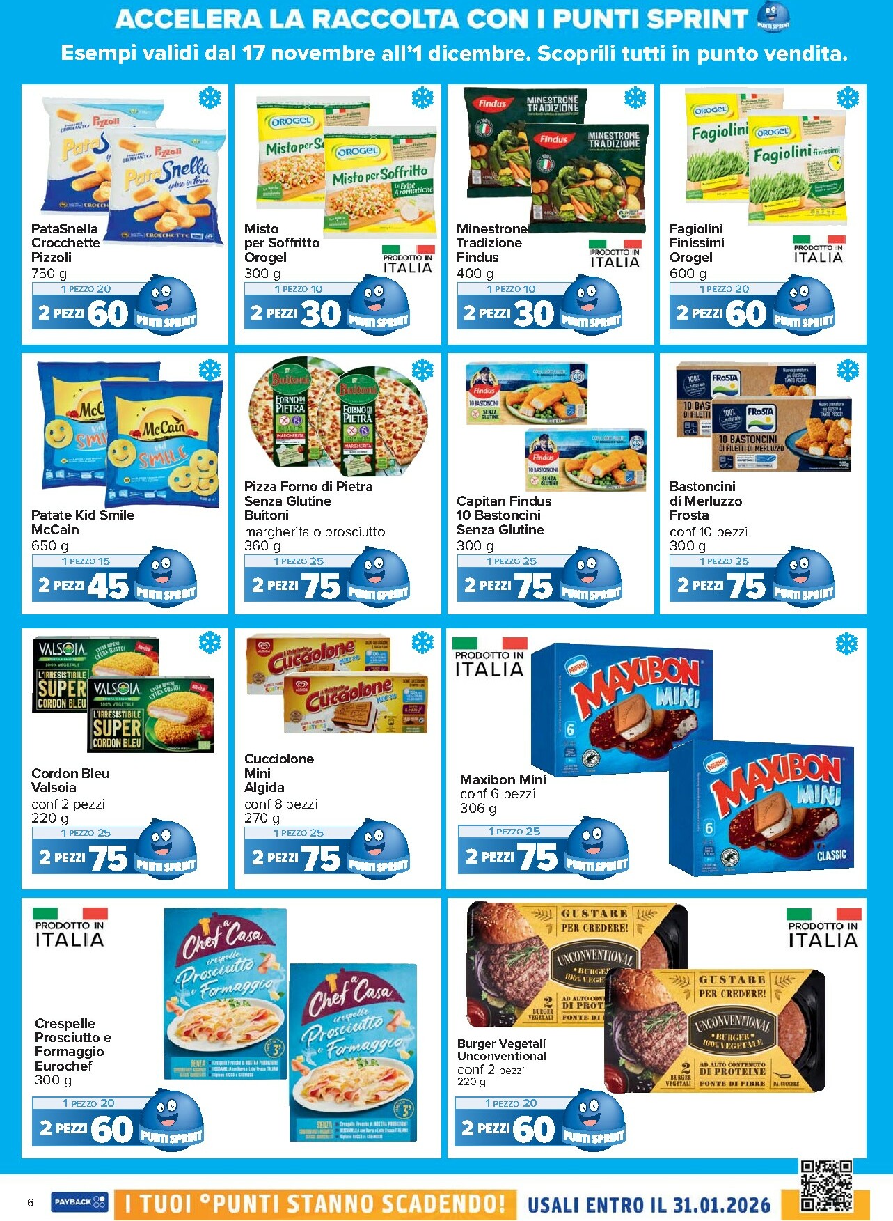carrefour - Volantino Carrefour - Punti Sprint Payback valido dal 17/11 al 01/12 - page: 6
