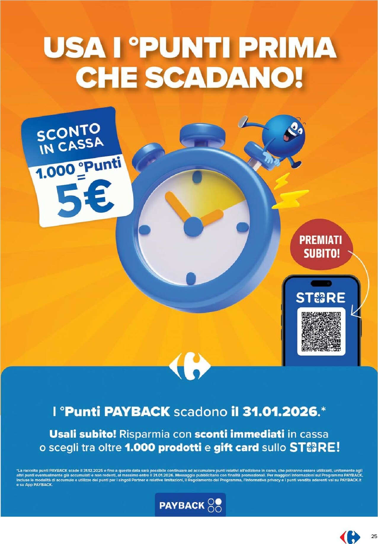 carrefour - Volantino Carrefour - Punti Sprint Payback valido dal 17/11 al 01/12 - page: 25