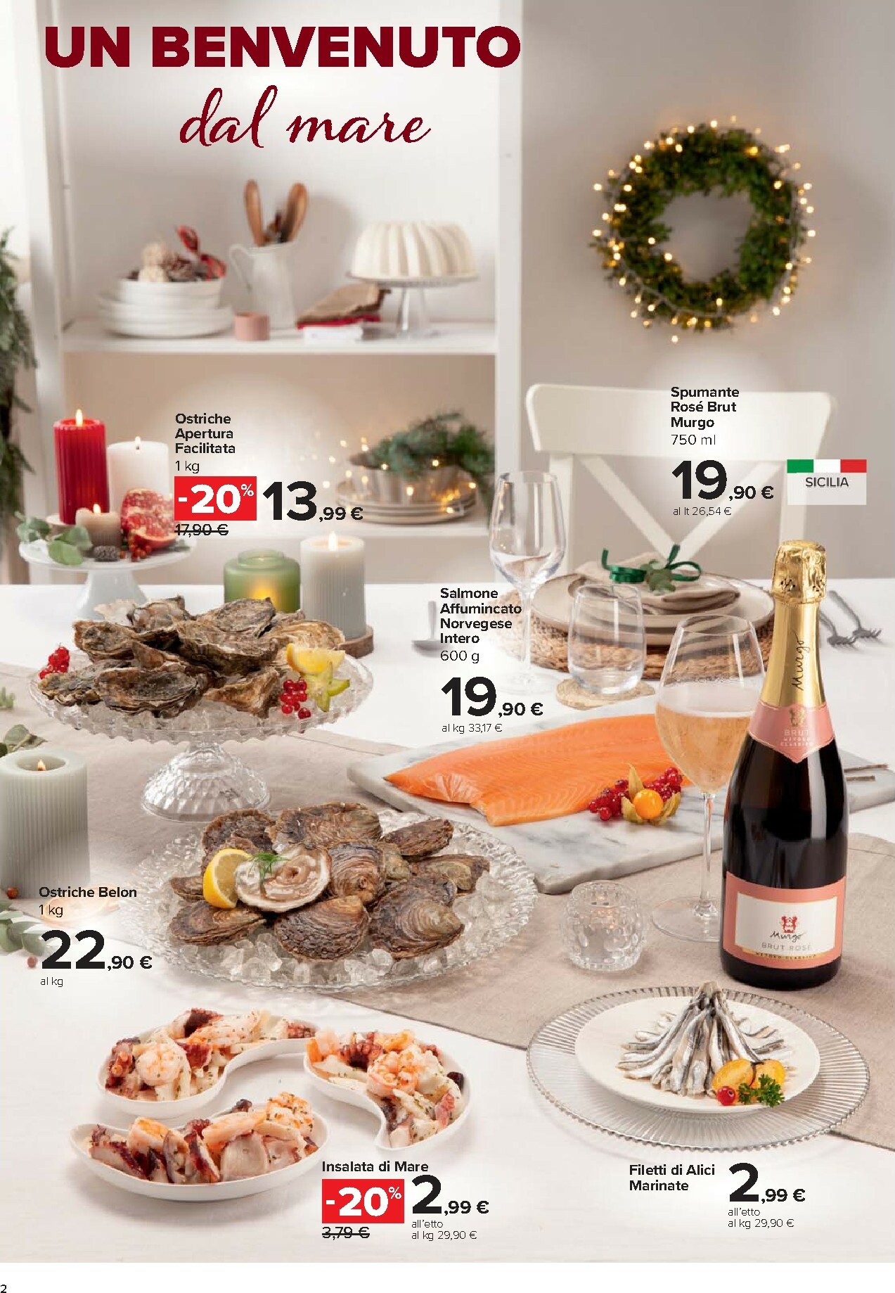 carrefour - Volantino Carrefour - Catalogo pranzo di Natale valido dal 27/11 al 24/12 - page: 2