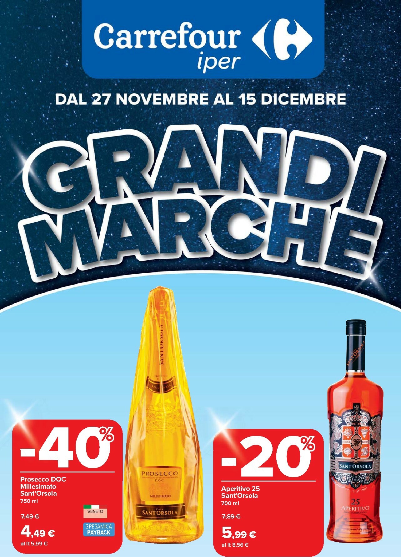 carrefour - Volantino Carrefour - Grandi Marche valido dal 27/11 al 15/12 - page: 1