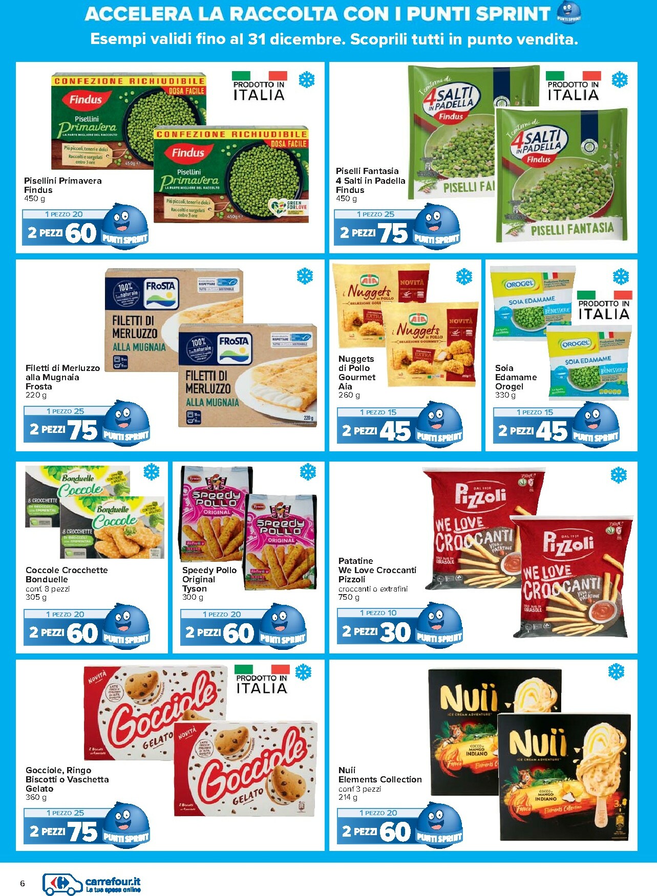 carrefour - Volantino Carrefour - Punti Sprint Payback valido dal 02/12 al 31/12 - page: 6