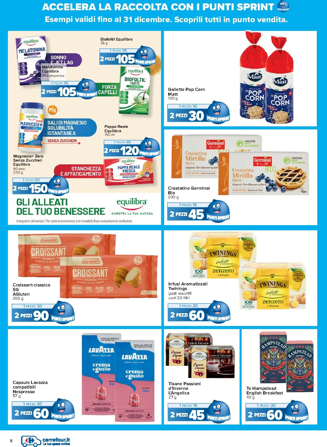 carrefour - Volantino Carrefour - Punti Sprint Payback valido dal 02/12 al 31/12 - page: 8