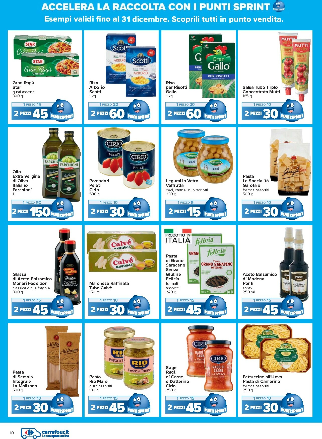 carrefour - Volantino Carrefour - Punti Sprint Payback valido dal 02/12 al 31/12 - page: 10